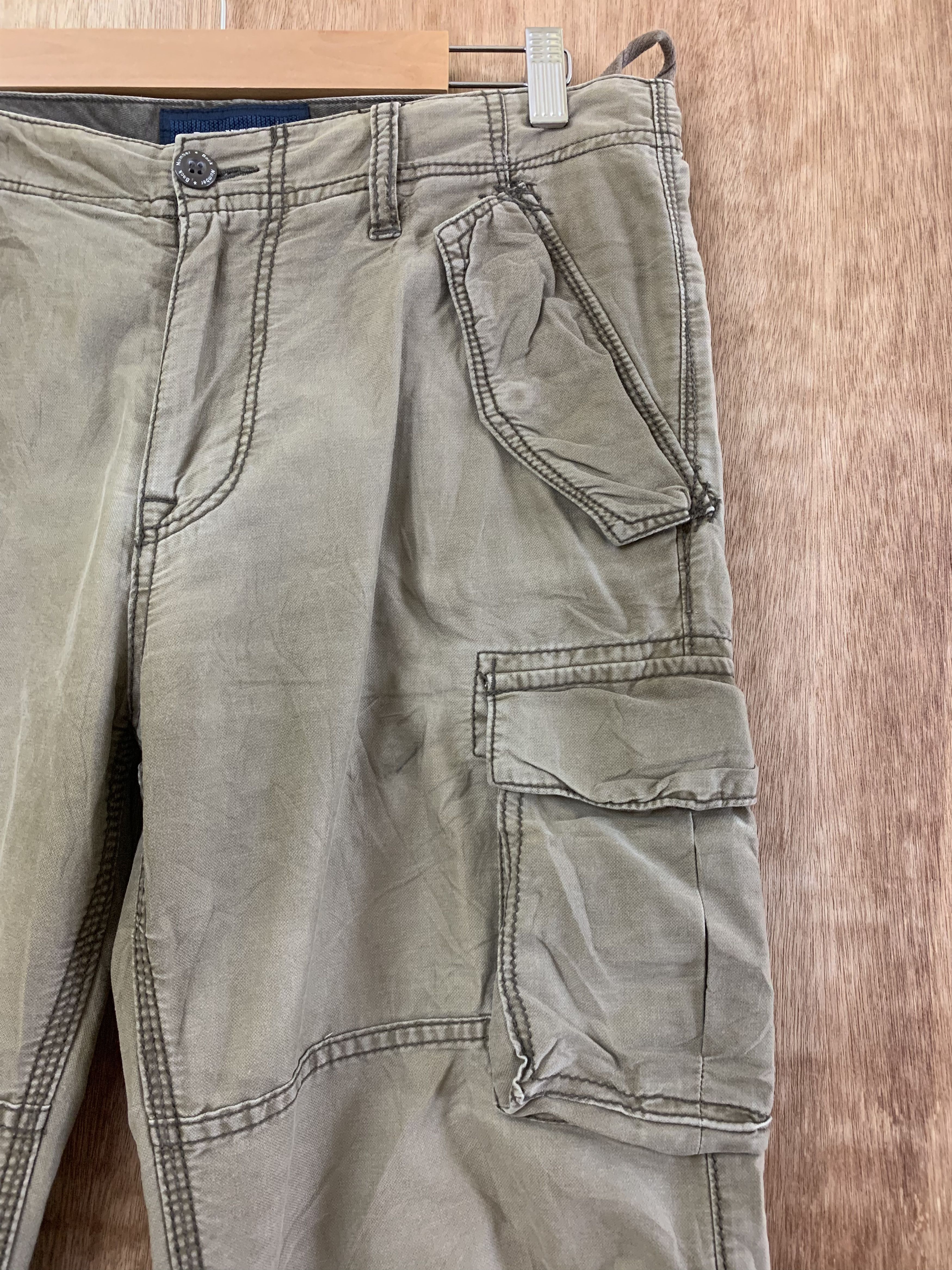Japanese Brand Cargo Pants Back Number Brown Vintage Travis Scott Style Size US 30 / EU 46 - 6 Thumbnail