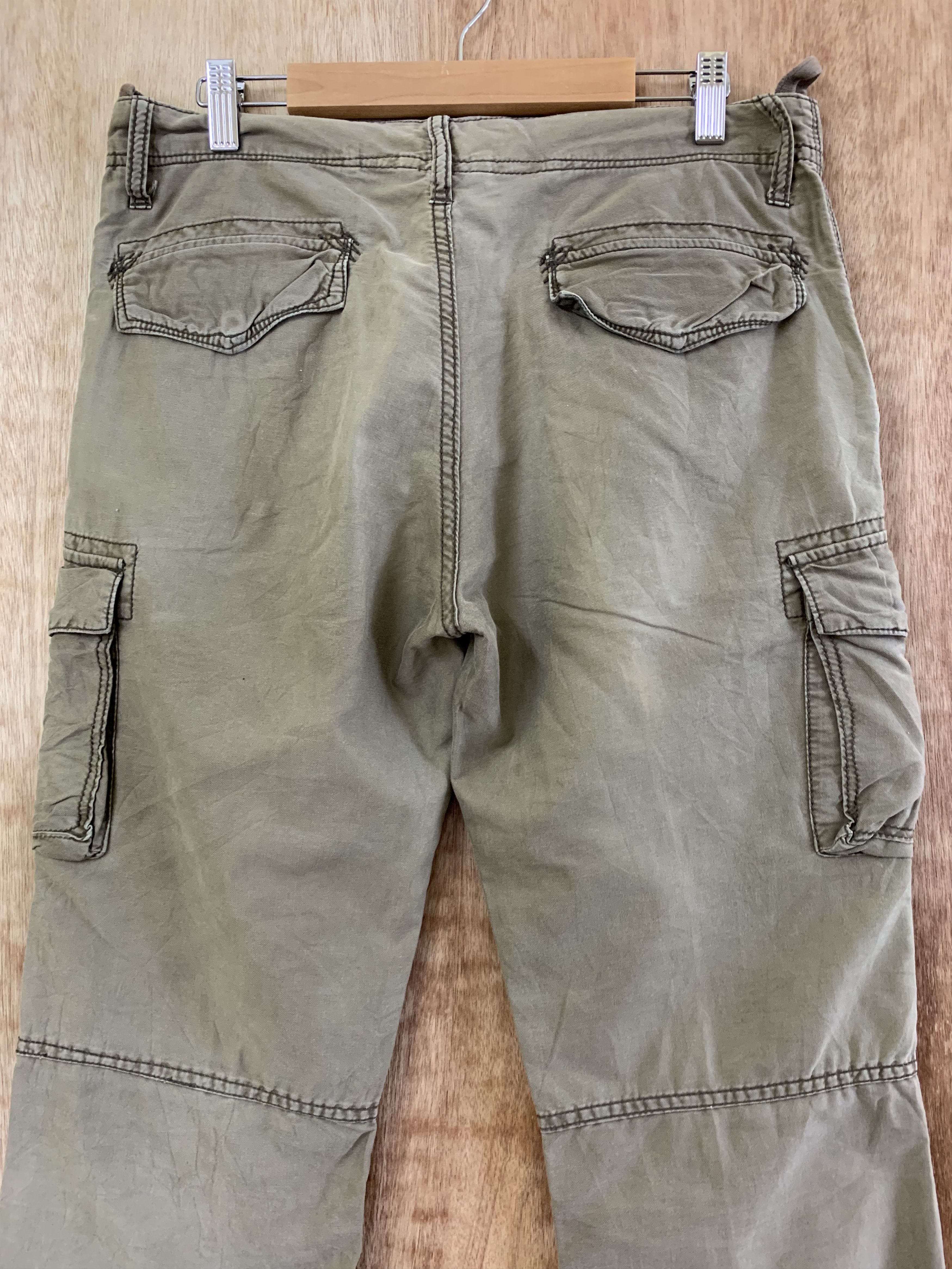 Japanese Brand Cargo Pants Back Number Brown Vintage Travis Scott Style Size US 30 / EU 46 - 10 Thumbnail