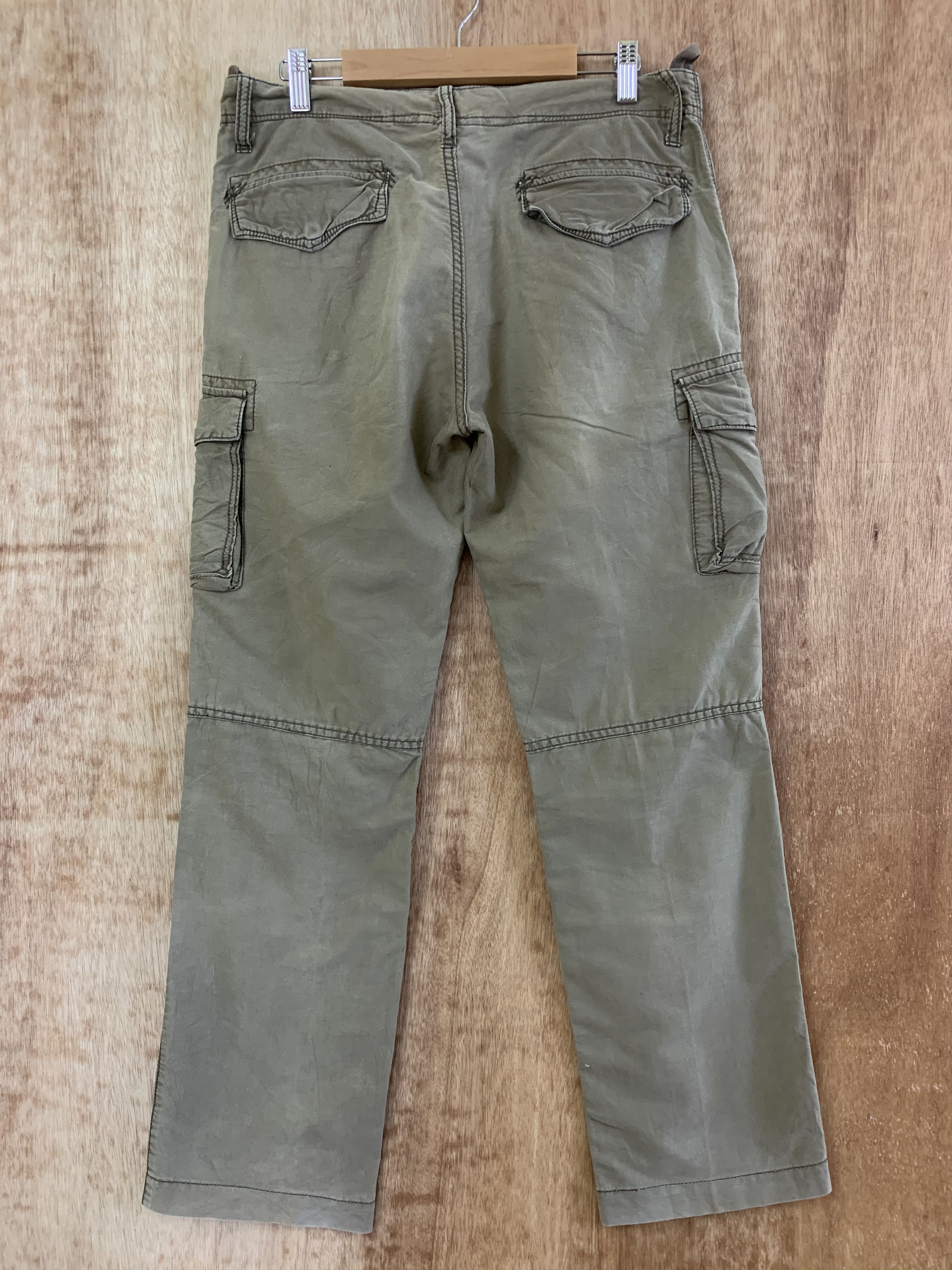 Japanese Brand Cargo Pants Back Number Brown Vintage Travis Scott Style Size US 30 / EU 46 - 2 Thumbnail