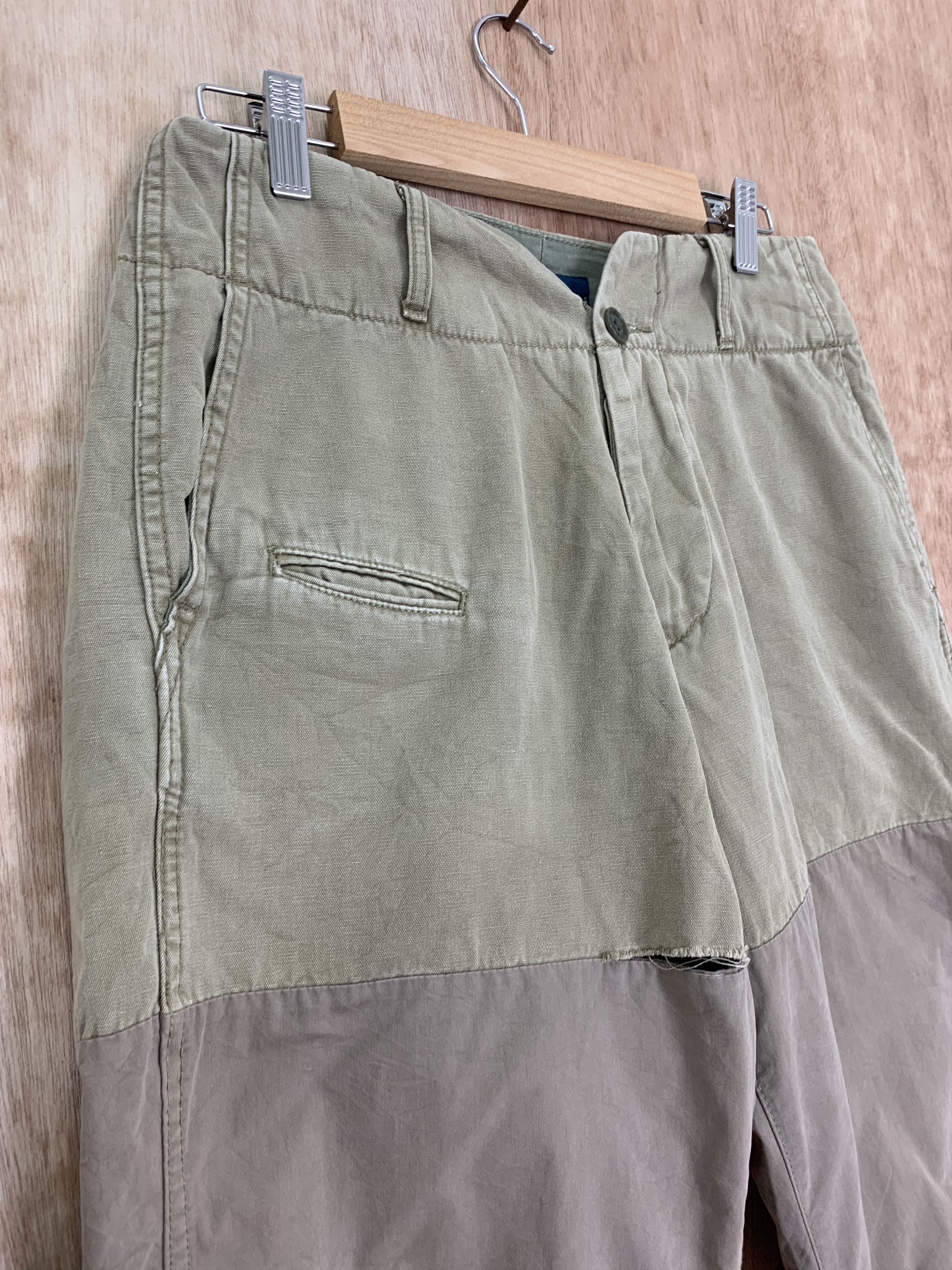 Japanese Brand Double Knee Pants Vintage Streetwear Soft Pants Size US 27 - 7 Thumbnail