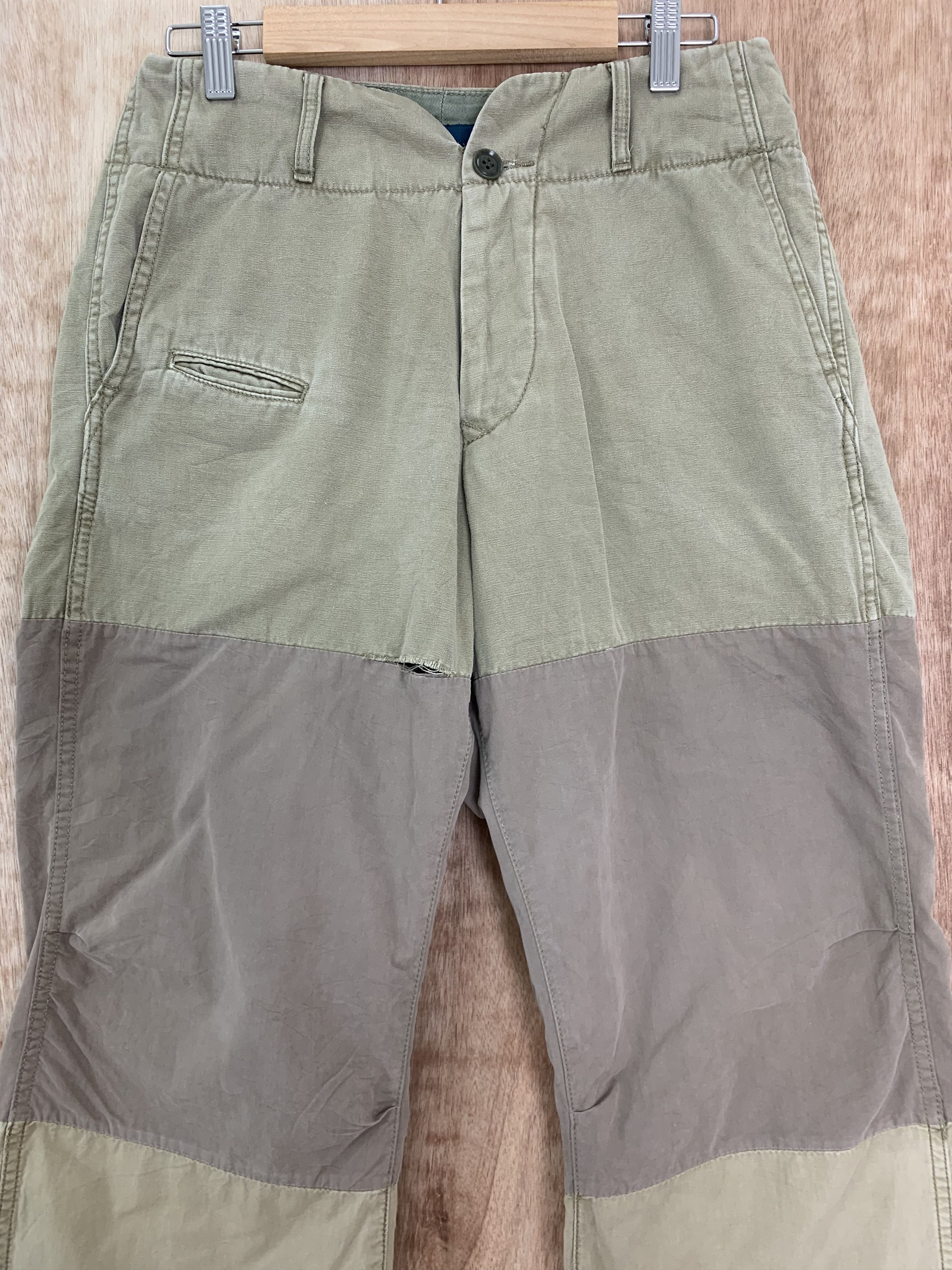 Japanese Brand Double Knee Pants Vintage Streetwear Soft Pants Size US 27 - 2 Thumbnail