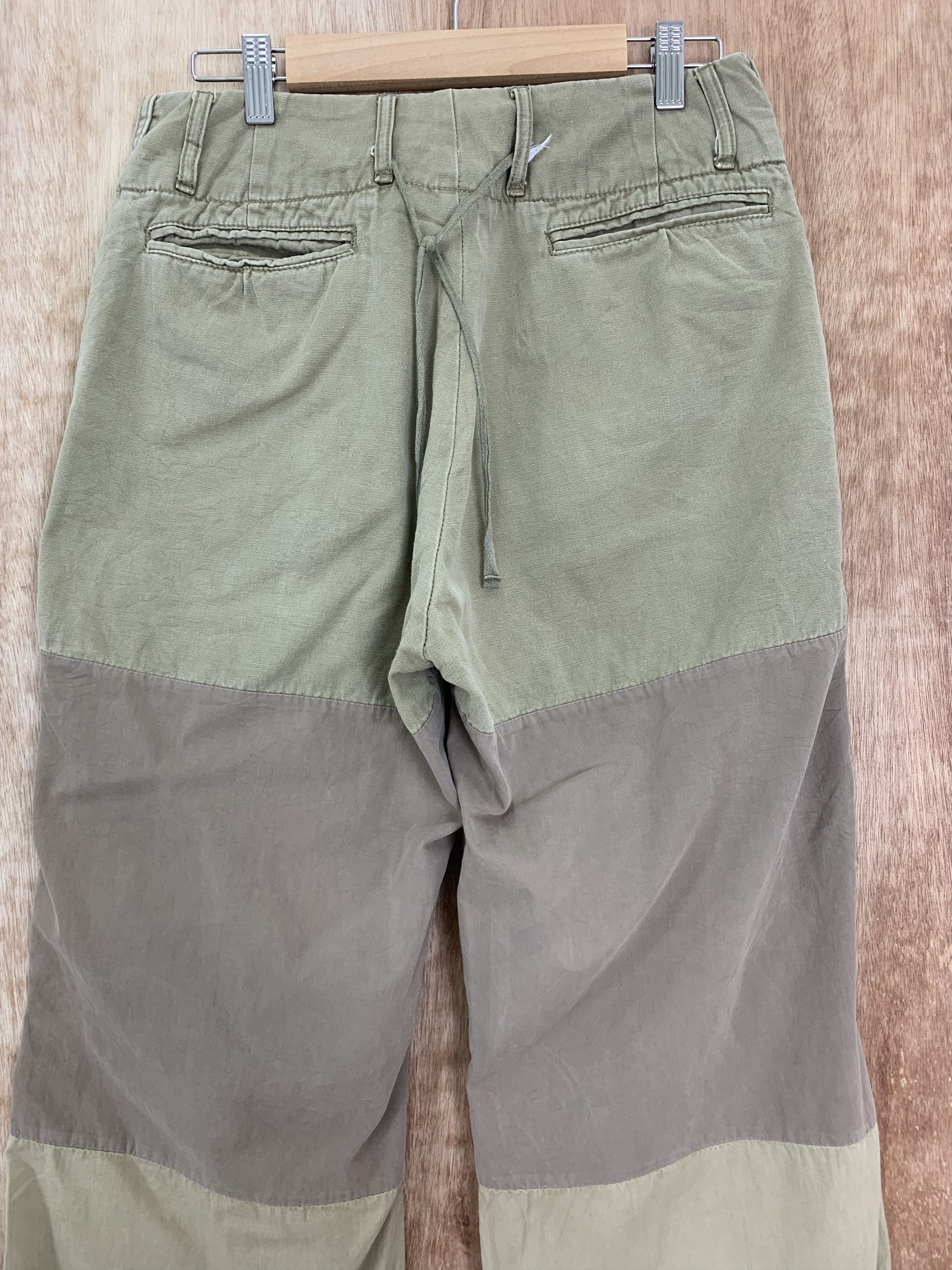 Japanese Brand Double Knee Pants Vintage Streetwear Soft Pants Size US 27 - 14 Thumbnail