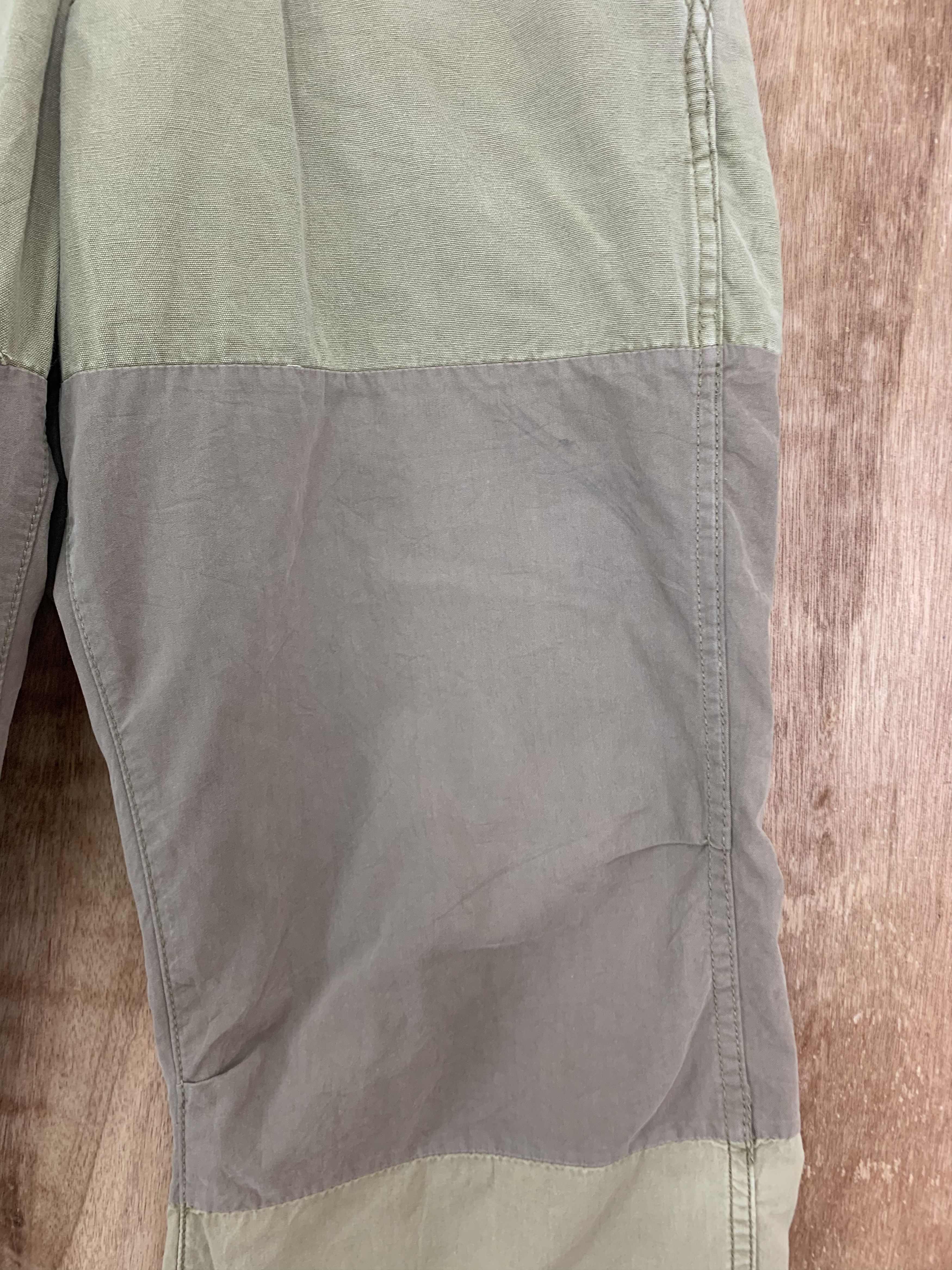 Japanese Brand Double Knee Pants Vintage Streetwear Soft Pants Size US 27 - 5 Thumbnail