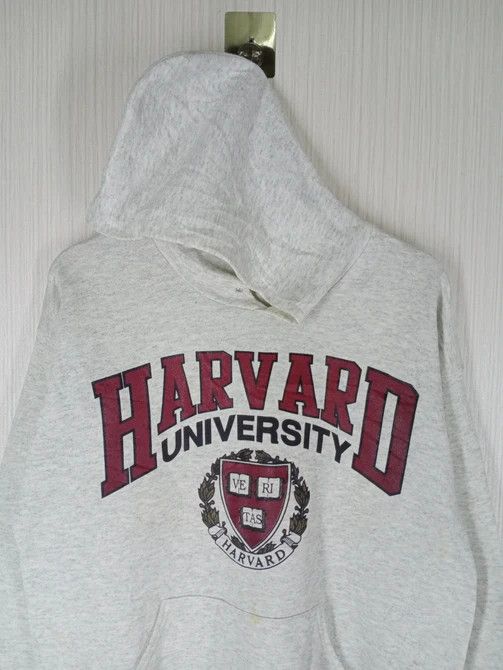 Lee Vintage 90s Harvard University Big Logo Hoodie Sweatshirt Size US M / EU 48-50 / 2 - 2 Thumbnail