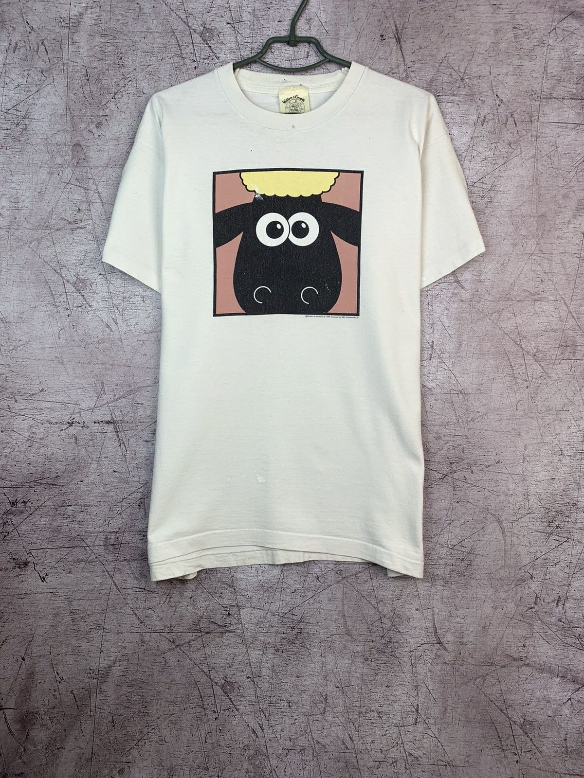 Cartoon Network RARE 1989 Original Vintage Wallace and Gromit Tee Size US XL / EU 56 / 4 - 1 Thumbnail