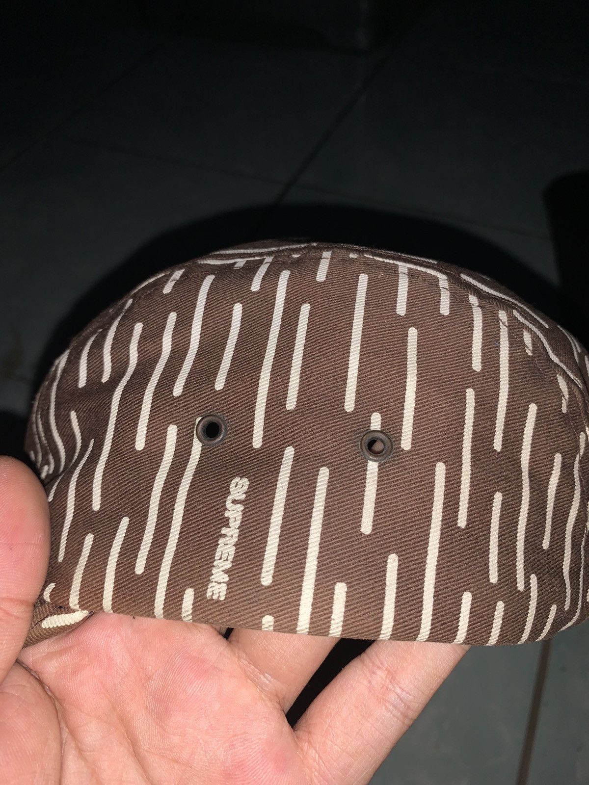 Supreme × Vintage Vintage 2001 Supreme Raindrop 5 Panel Camp Cap Size ONE SIZE - 3 Thumbnail