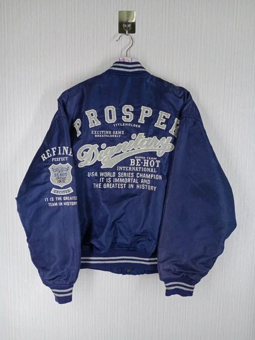 Japanese Brand Vintage 90s Be-Hop Prosper Dignitary Varsity Jacket Size US L / EU 52-54 / 3 - 1 Thumbnail