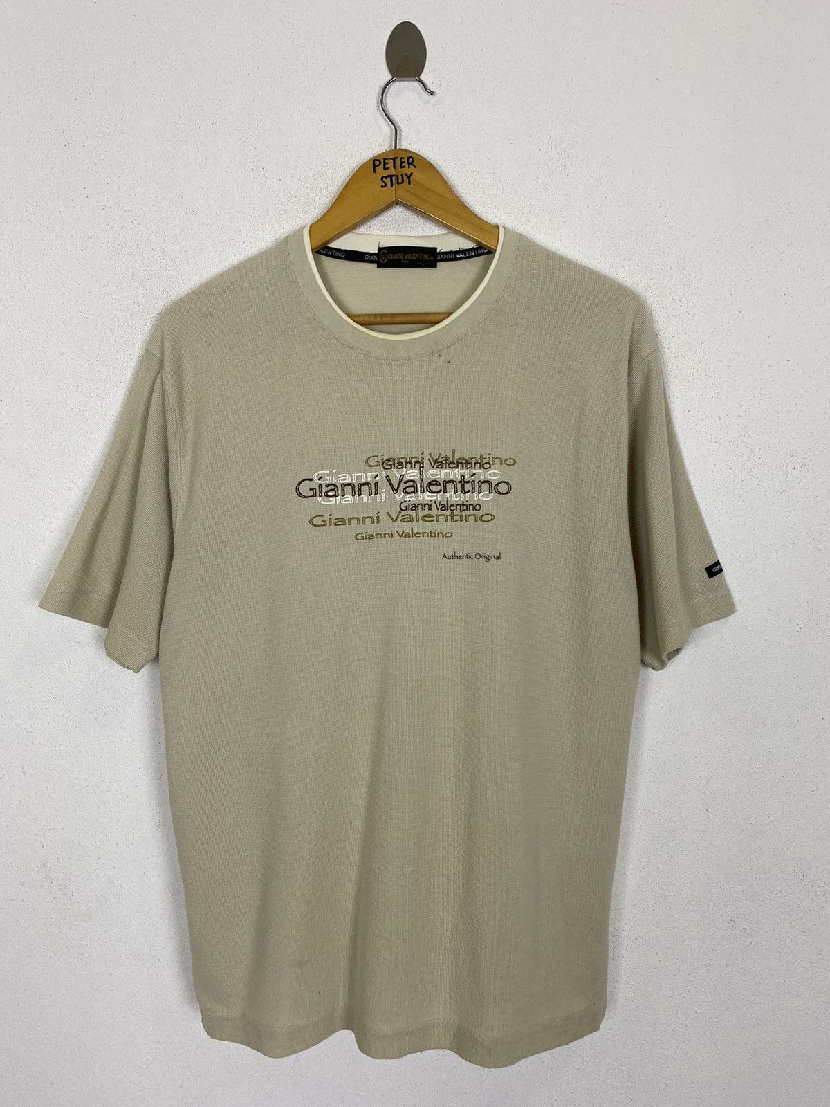 Gianni Valentino × Valentino GIANNI VALENTINO BIG LOGO T-SHIRT Size US L / EU 52-54 / 3 - 1 Thumbnail