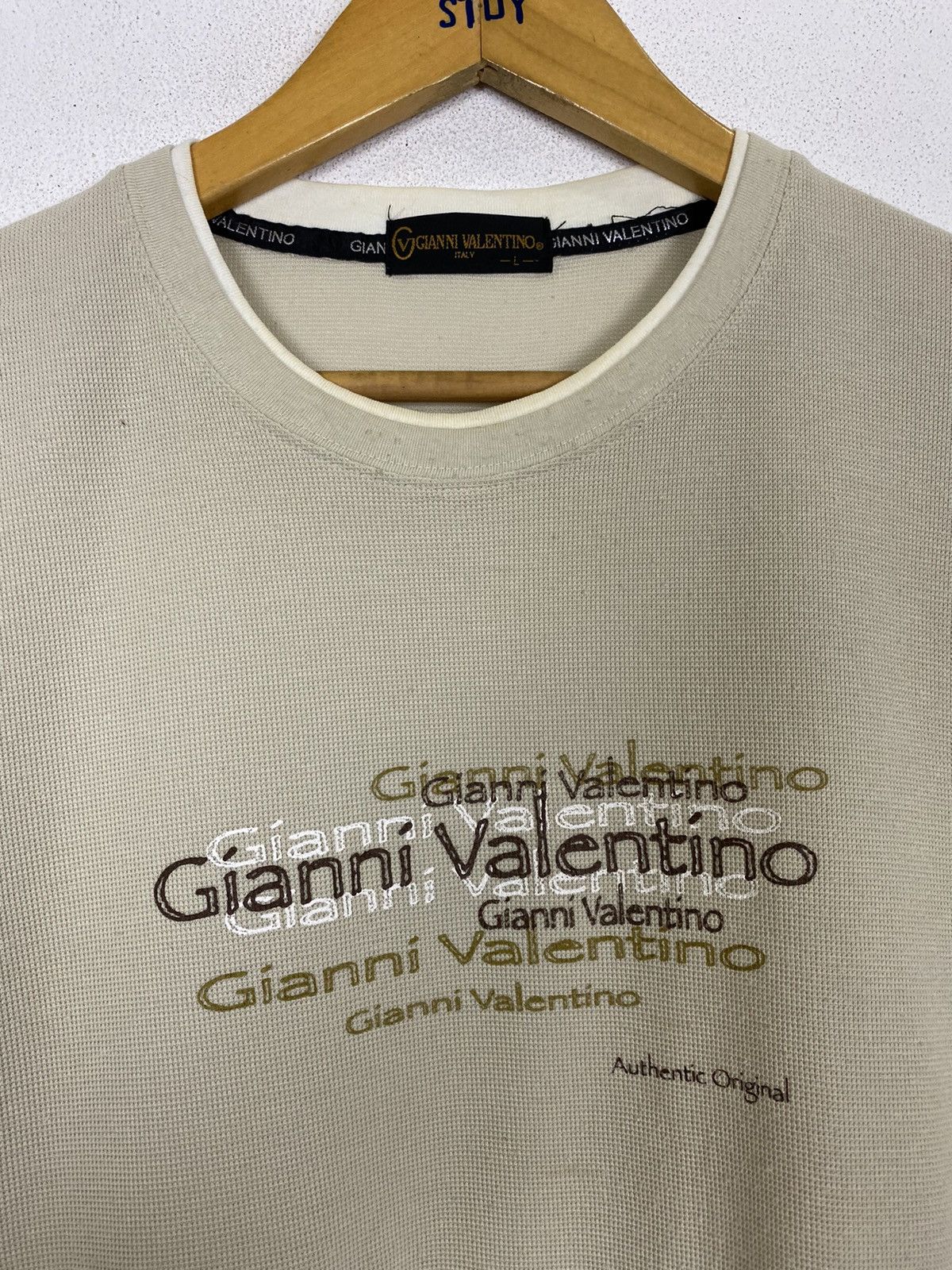 Gianni Valentino × Valentino GIANNI VALENTINO BIG LOGO T-SHIRT Size US L / EU 52-54 / 3 - 2 Thumbnail