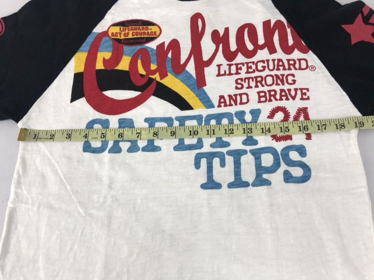 Vintage Lifeguard Confront Safety 24 Tips T-shirt Tee Raglan Size US M / EU 48-50 / 2 - 9 Thumbnail