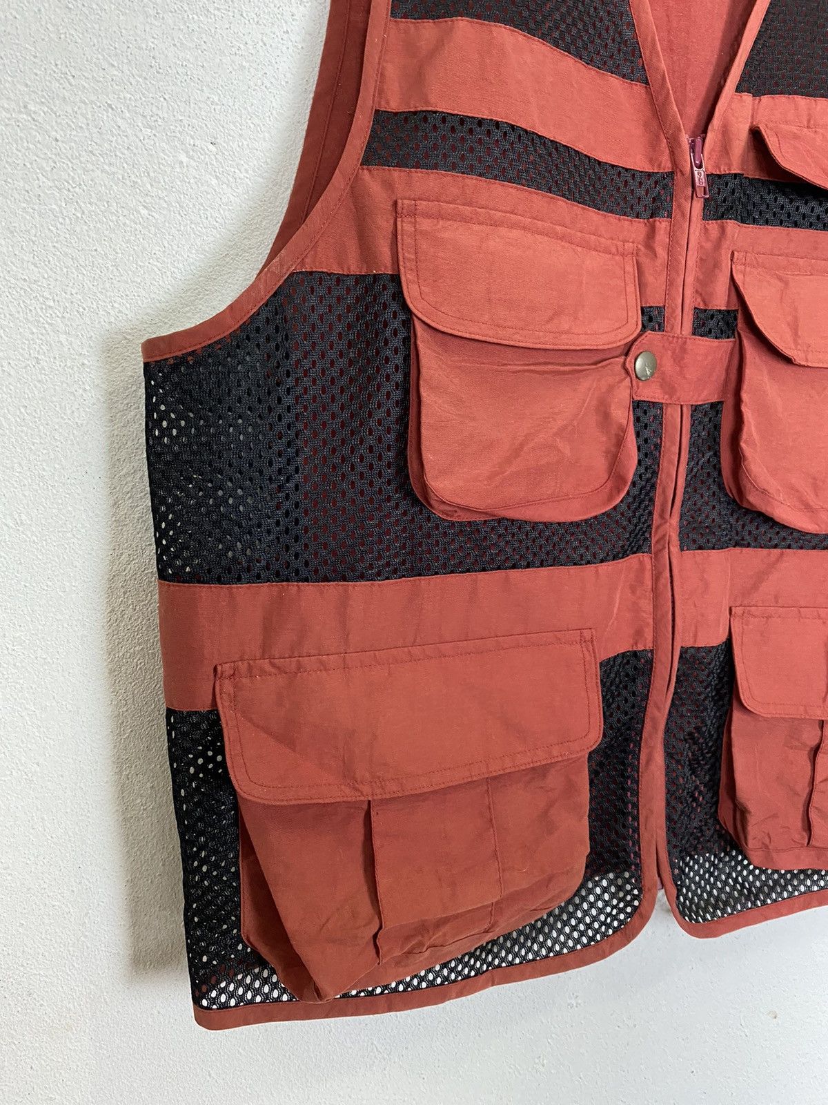 Japanese Brand ALAIN DELON MULTIPOCKET NYLON VEST Size US L / EU 52-54 / 3 - 6 Thumbnail