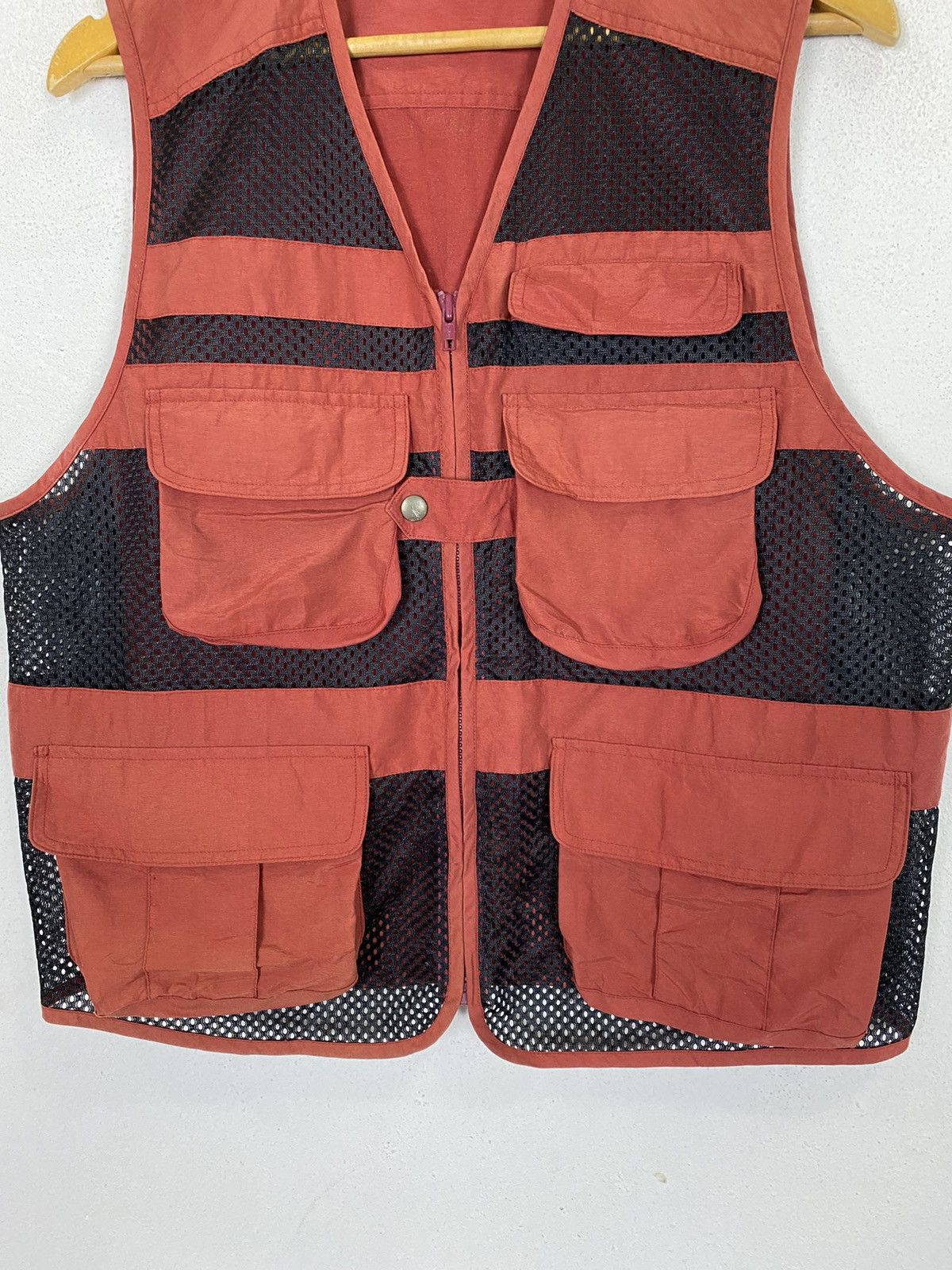 Japanese Brand ALAIN DELON MULTIPOCKET NYLON VEST Size US L / EU 52-54 / 3 - 4 Thumbnail
