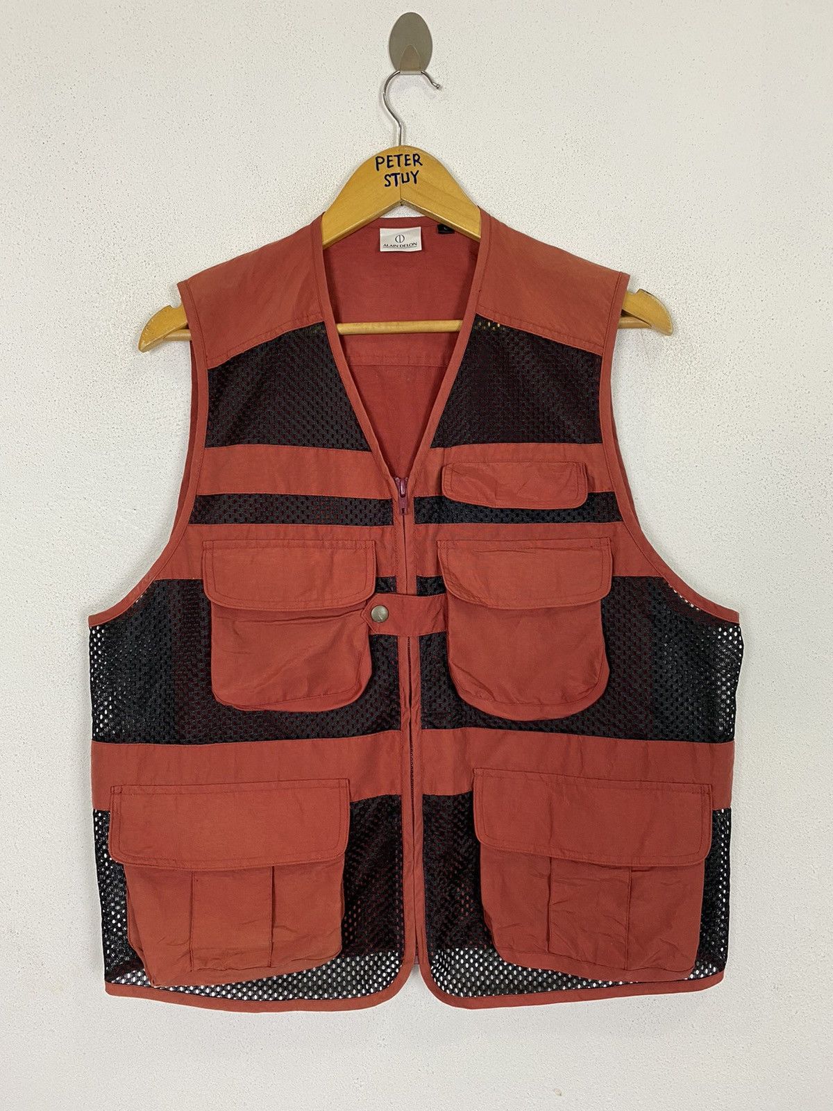 Japanese Brand ALAIN DELON MULTIPOCKET NYLON VEST Size US L / EU 52-54 / 3 - 2 Thumbnail