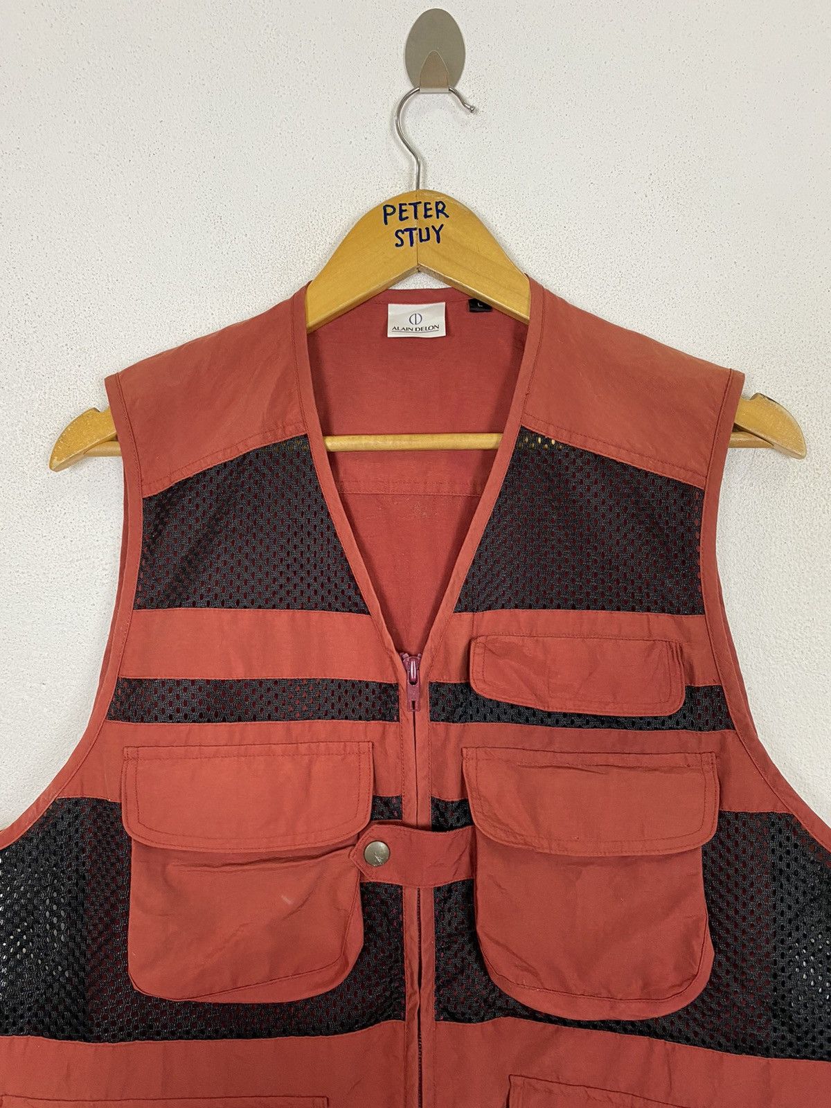 Japanese Brand ALAIN DELON MULTIPOCKET NYLON VEST Size US L / EU 52-54 / 3 - 3 Thumbnail