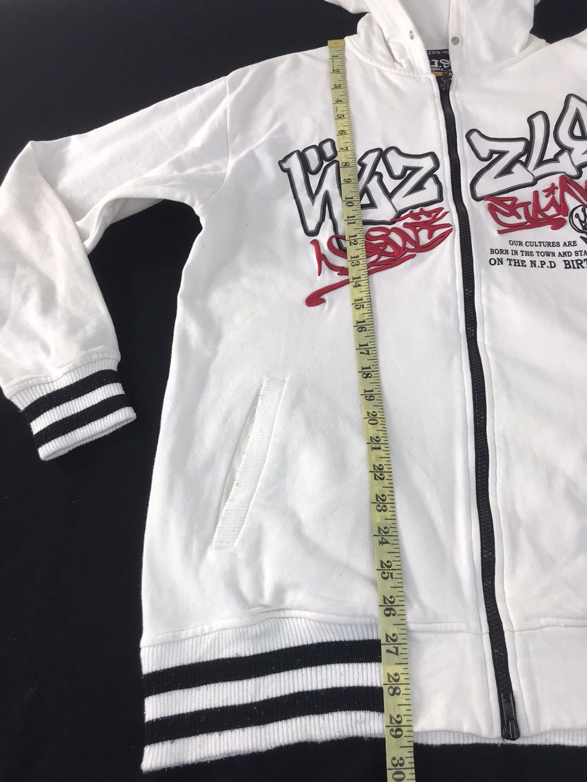 Japanese Brand OSB One Sunday Best Hoodies Zipper Graffiti Embroidered Size US XL / EU 56 / 4 - 11 Thumbnail