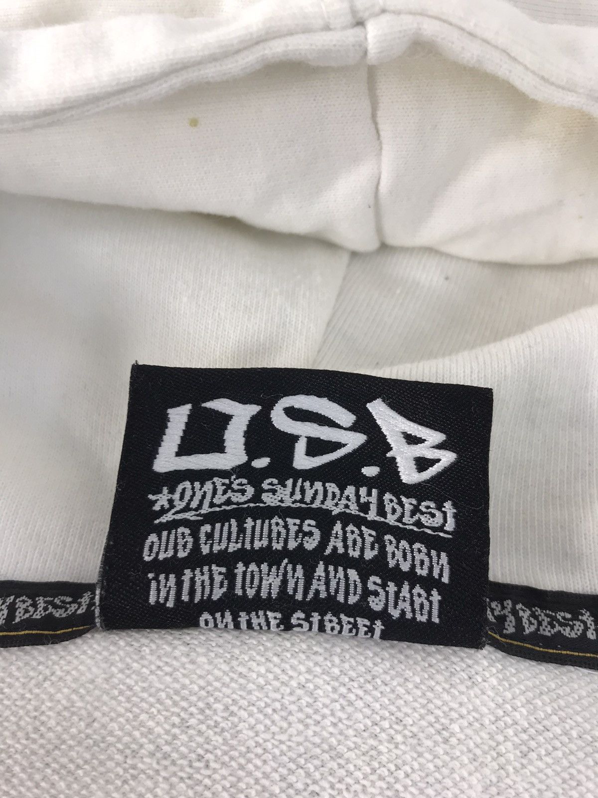 Japanese Brand OSB One Sunday Best Hoodies Zipper Graffiti Embroidered Size US XL / EU 56 / 4 - 7 Thumbnail
