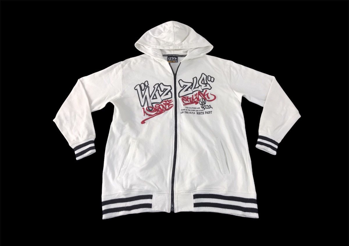 Japanese Brand OSB One Sunday Best Hoodies Zipper Graffiti Embroidered Size US XL / EU 56 / 4 - 1 Thumbnail