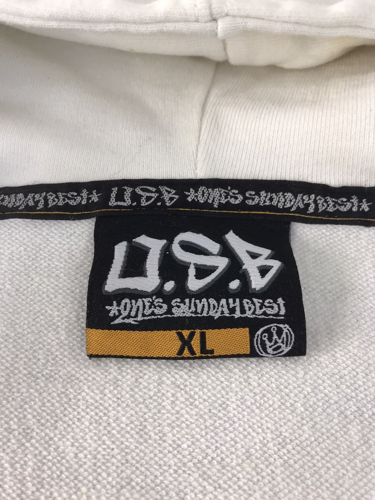 Japanese Brand OSB One Sunday Best Hoodies Zipper Graffiti Embroidered Size US XL / EU 56 / 4 - 6 Thumbnail