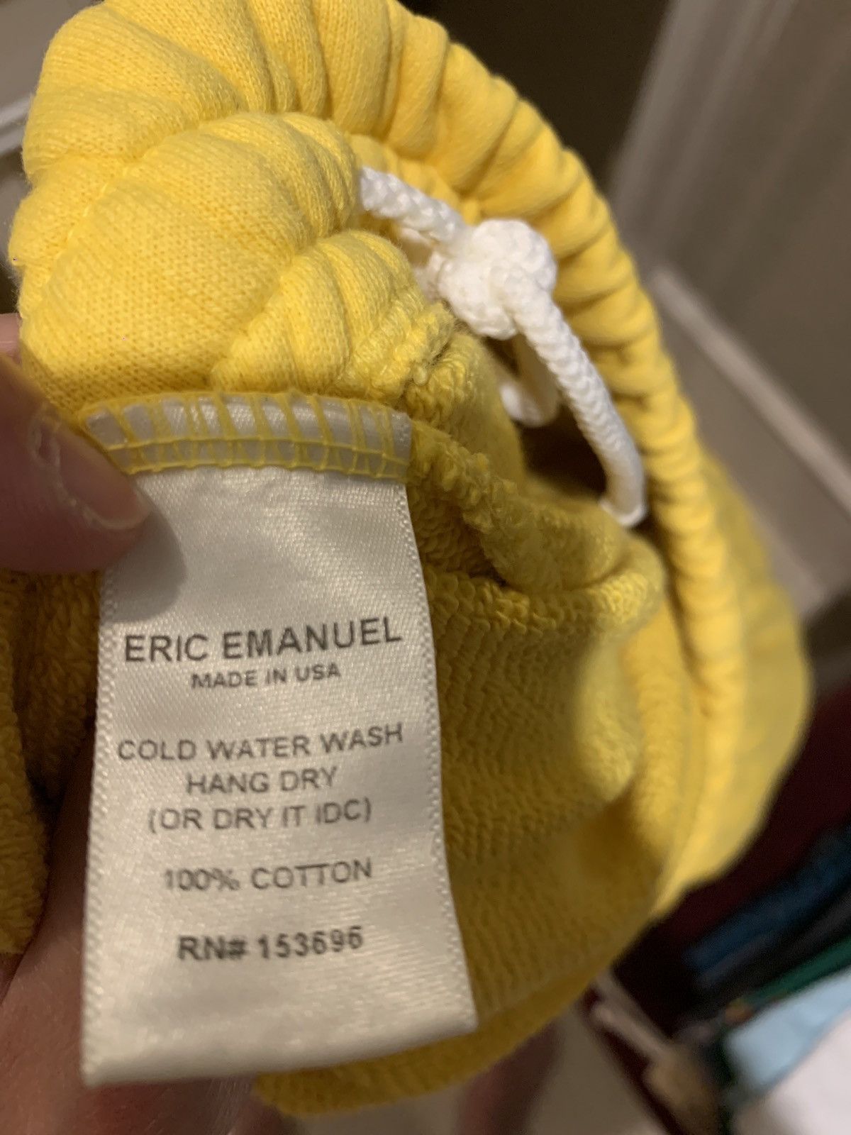 Eric Emanuel Eric Emanuel Basic Sweatpants Yellow Small Size US 30 / EU 46 - 3 Thumbnail