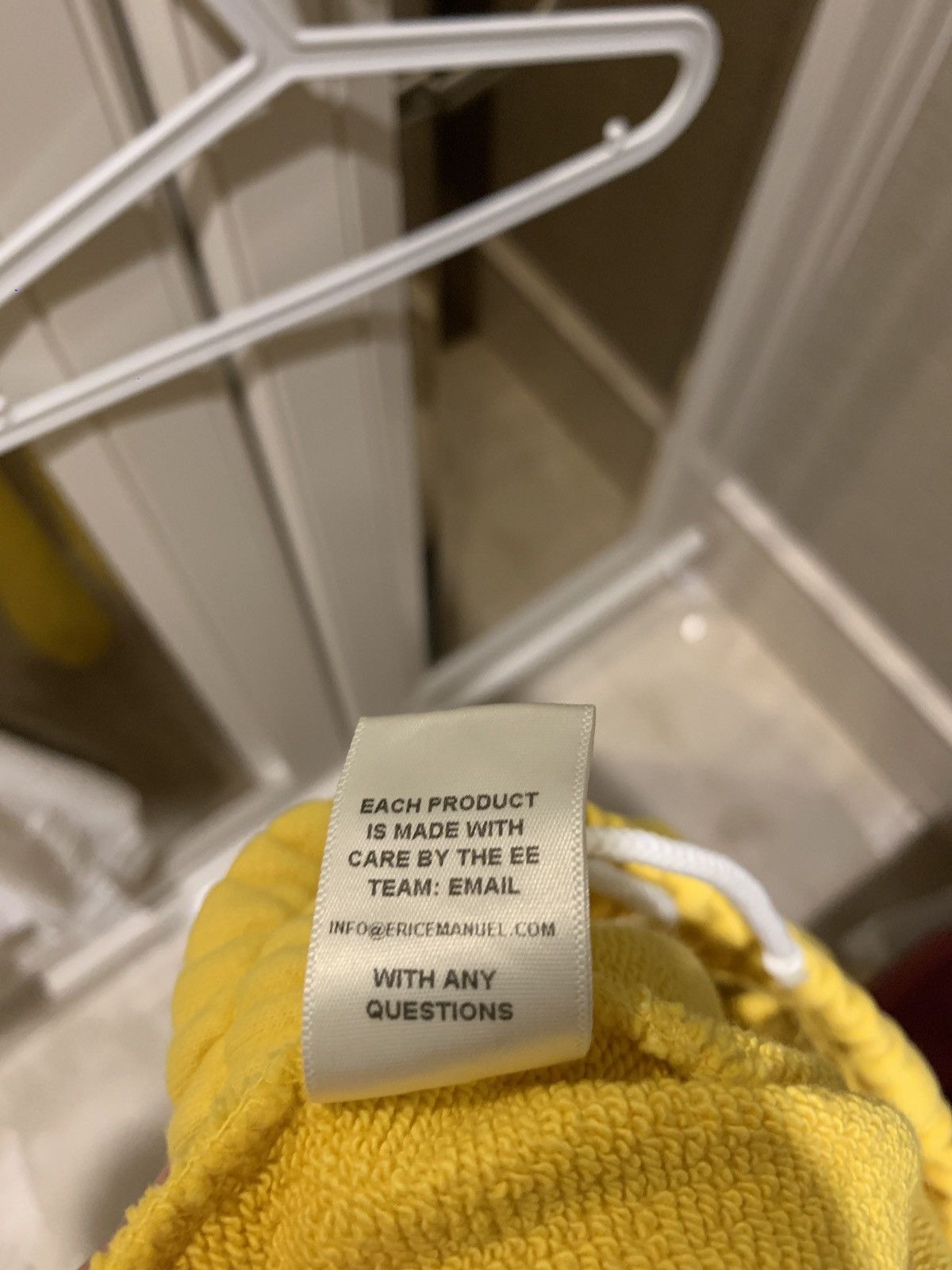 Eric Emanuel Eric Emanuel Basic Sweatpants Yellow Small Size US 30 / EU 46 - 2 Thumbnail