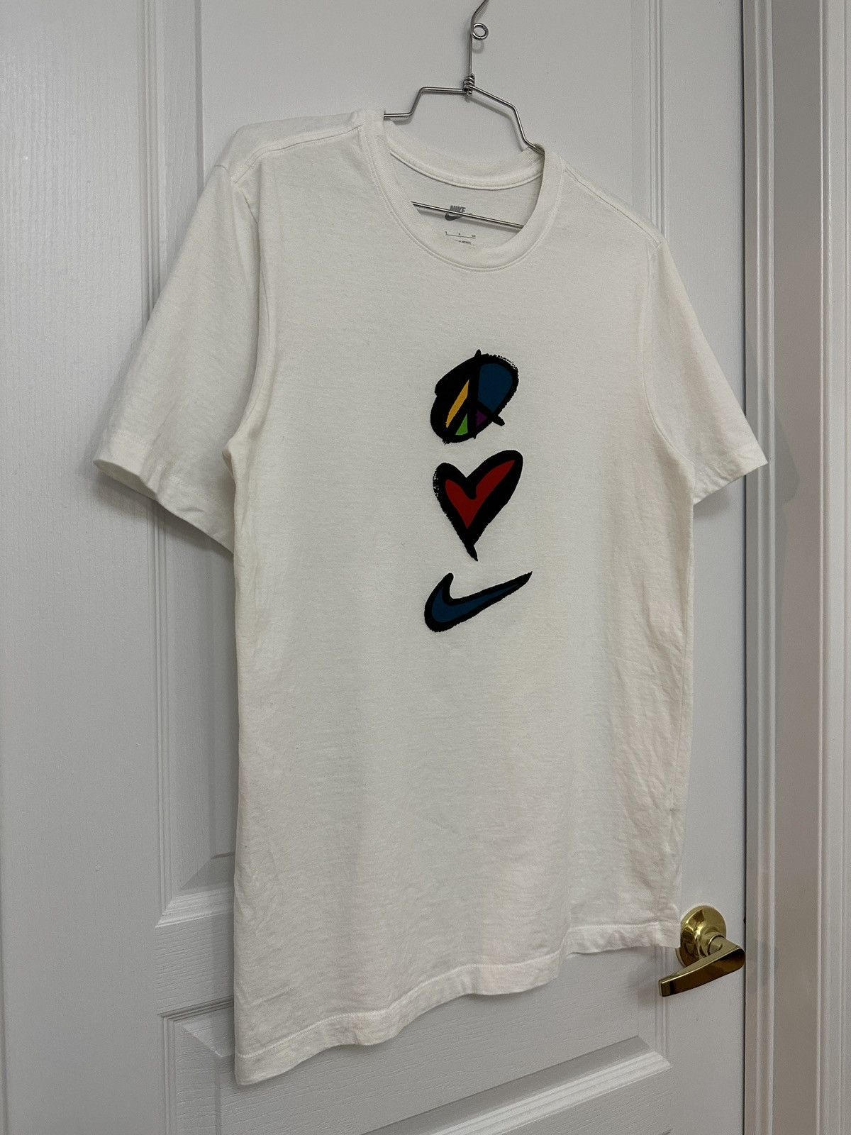 Nike “Peace Love Nike” Tee - Sz S Size US S / EU 44-46 / 1 - 2 Thumbnail