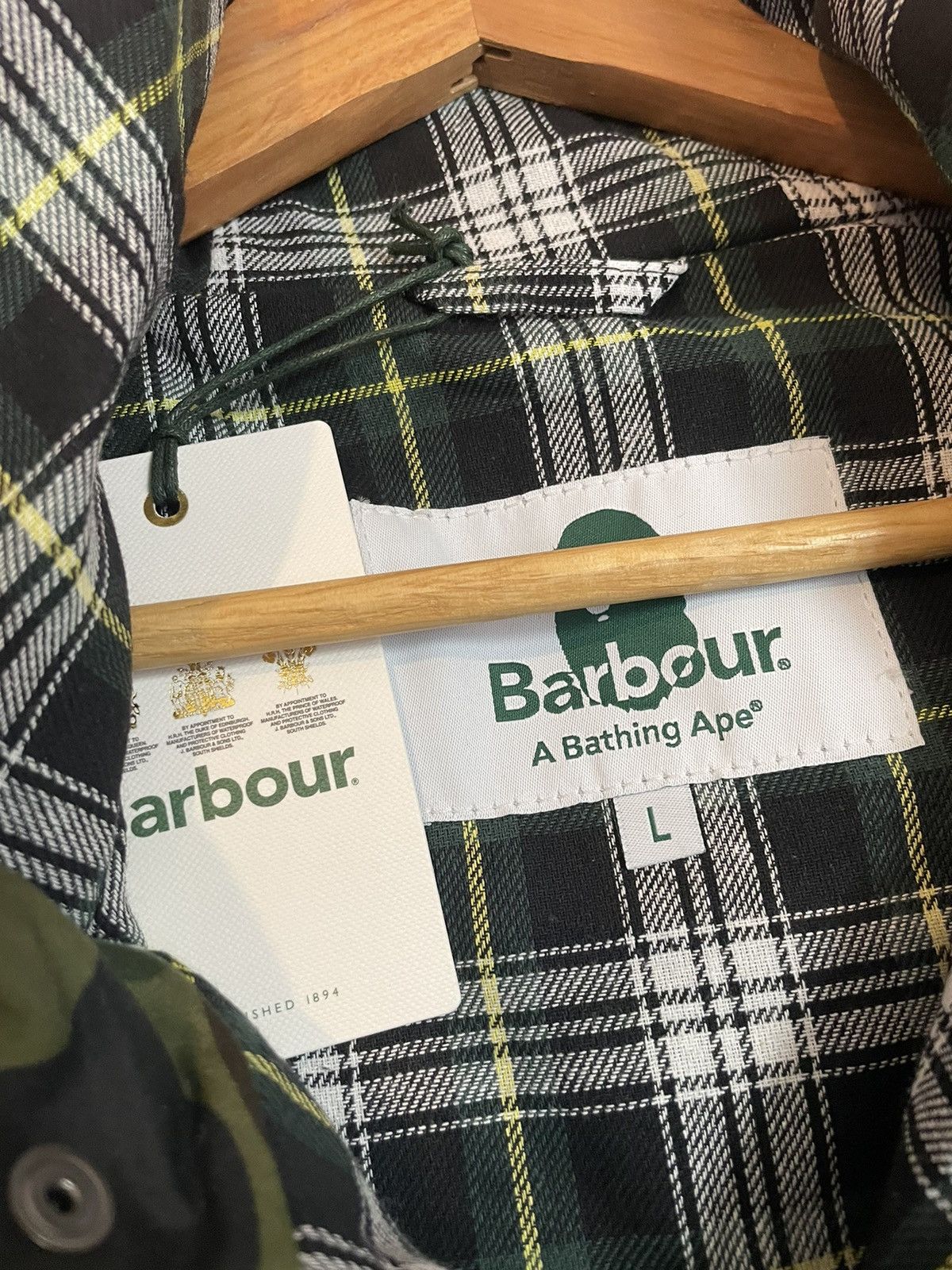 Bape × Barbour Bape x Barbour Snowboard Bedale Jacket Size US L / EU 52-54 / 3 - 5 Thumbnail