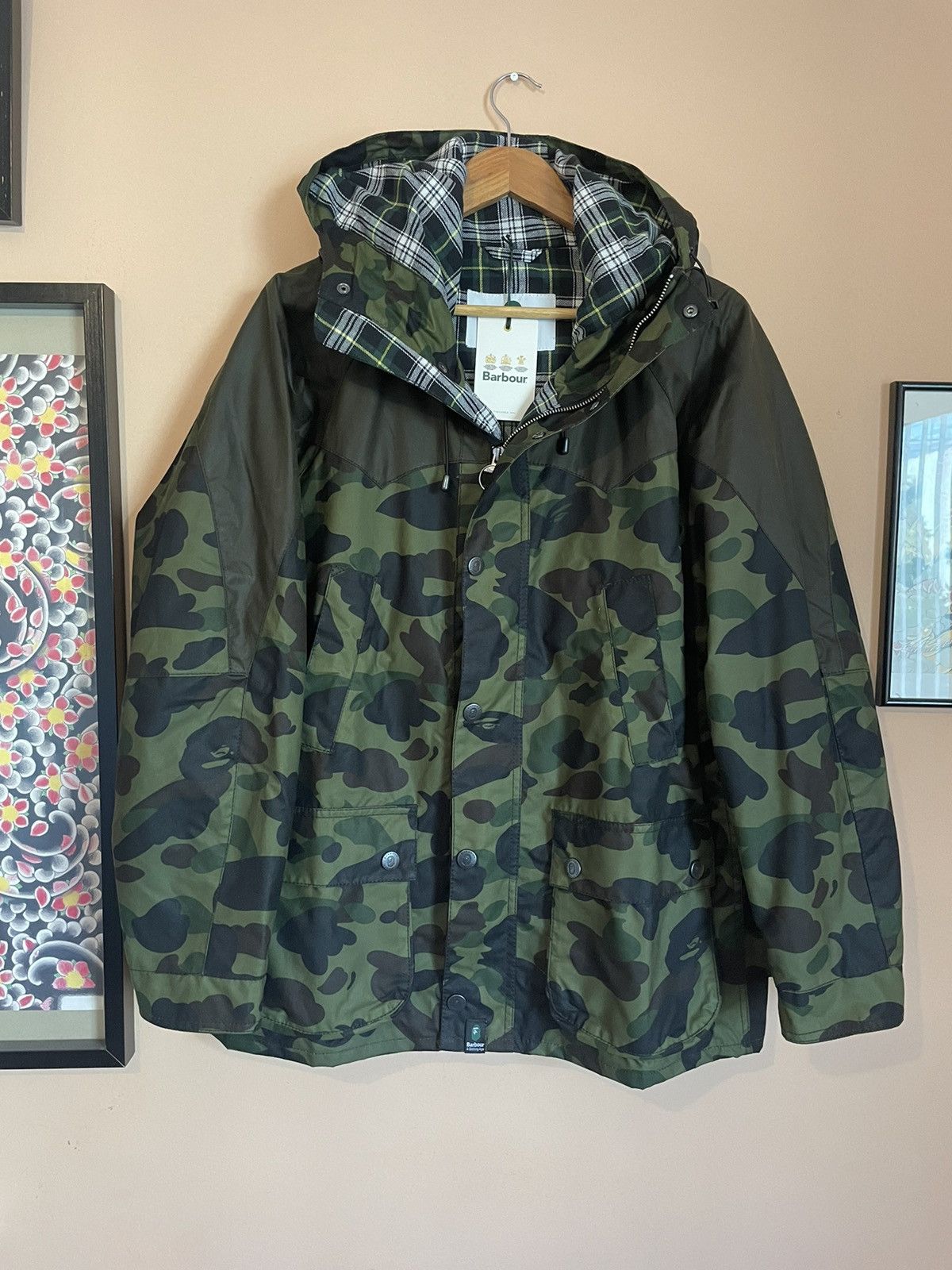 Bape × Barbour Bape x Barbour Snowboard Bedale Jacket Size US L / EU 52-54 / 3 - 2 Thumbnail