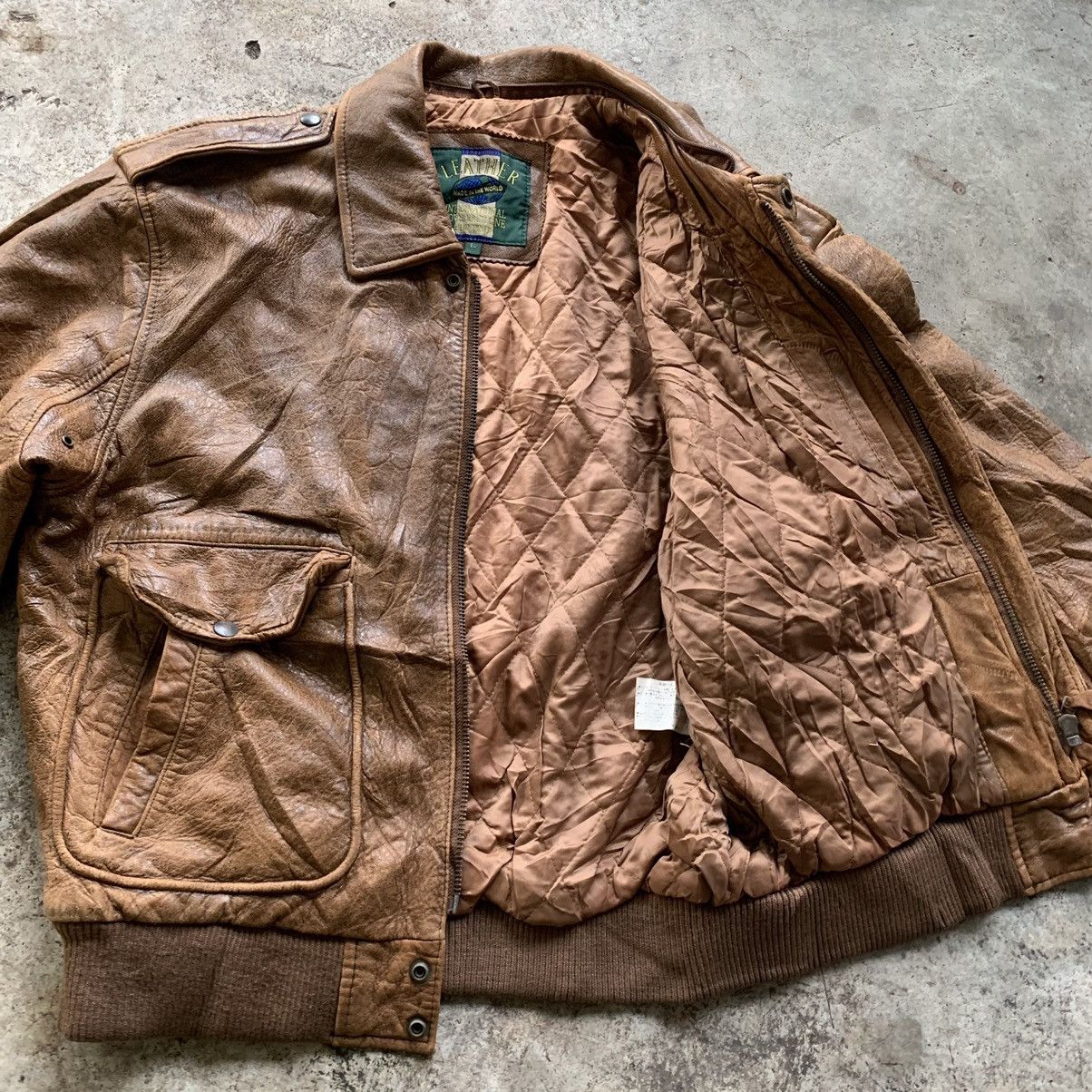 Leather Sheep Leather Jacket vintage Size US L / EU 52-54 / 3 - 20 Thumbnail