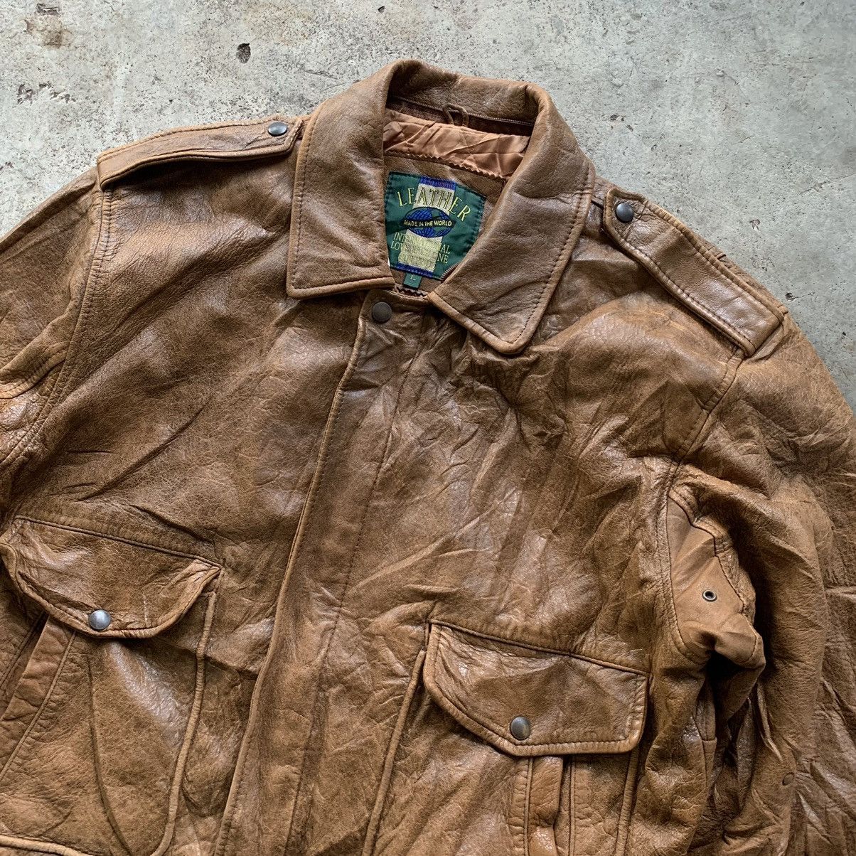 Leather Sheep Leather Jacket vintage Size US L / EU 52-54 / 3 - 2 Thumbnail