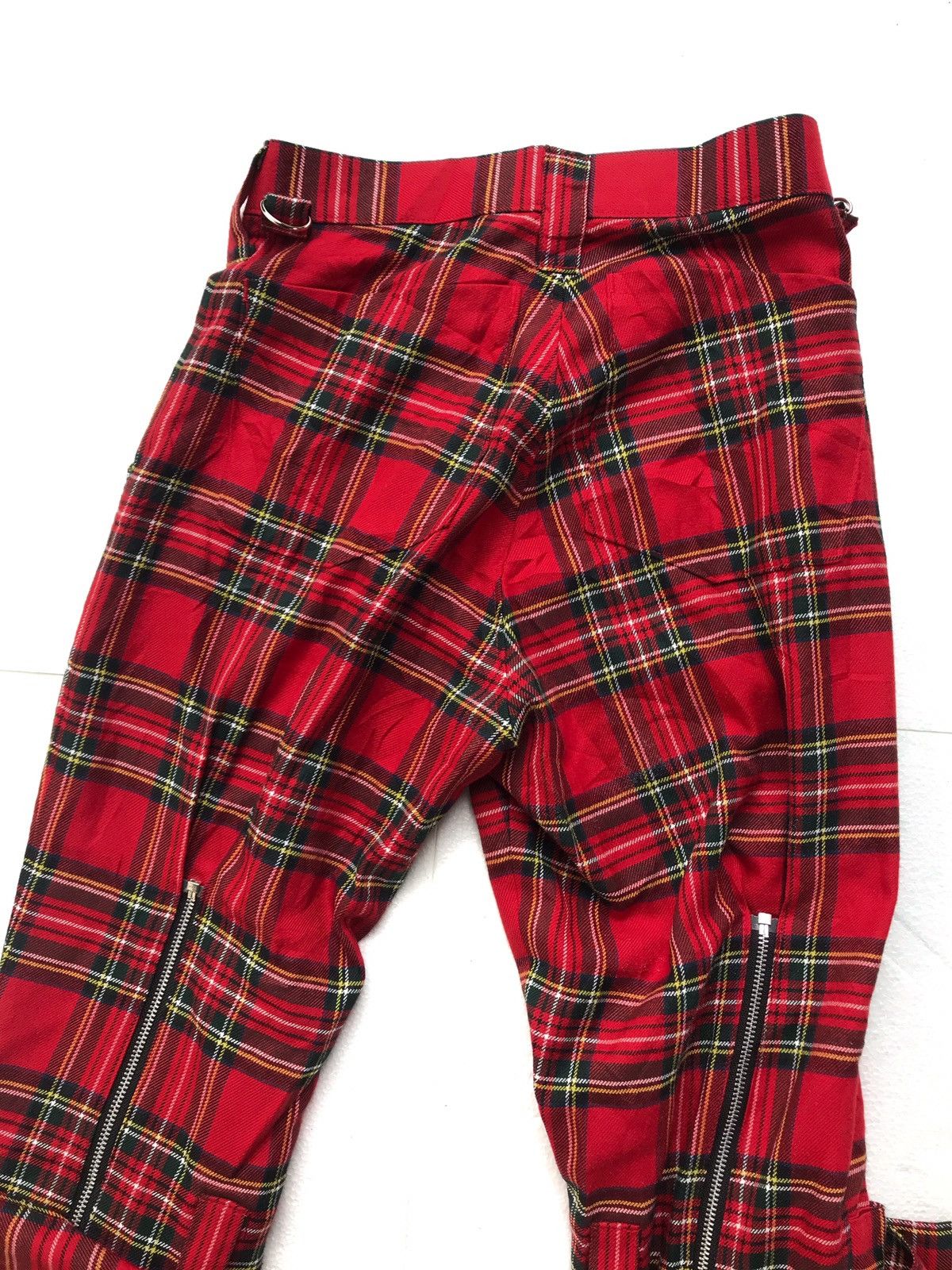 Japanese Brand × Seditionaries Made In Japan Checkered Zipper Punk Bondage Pants Size US 26 / EU 42 - 6 Thumbnail