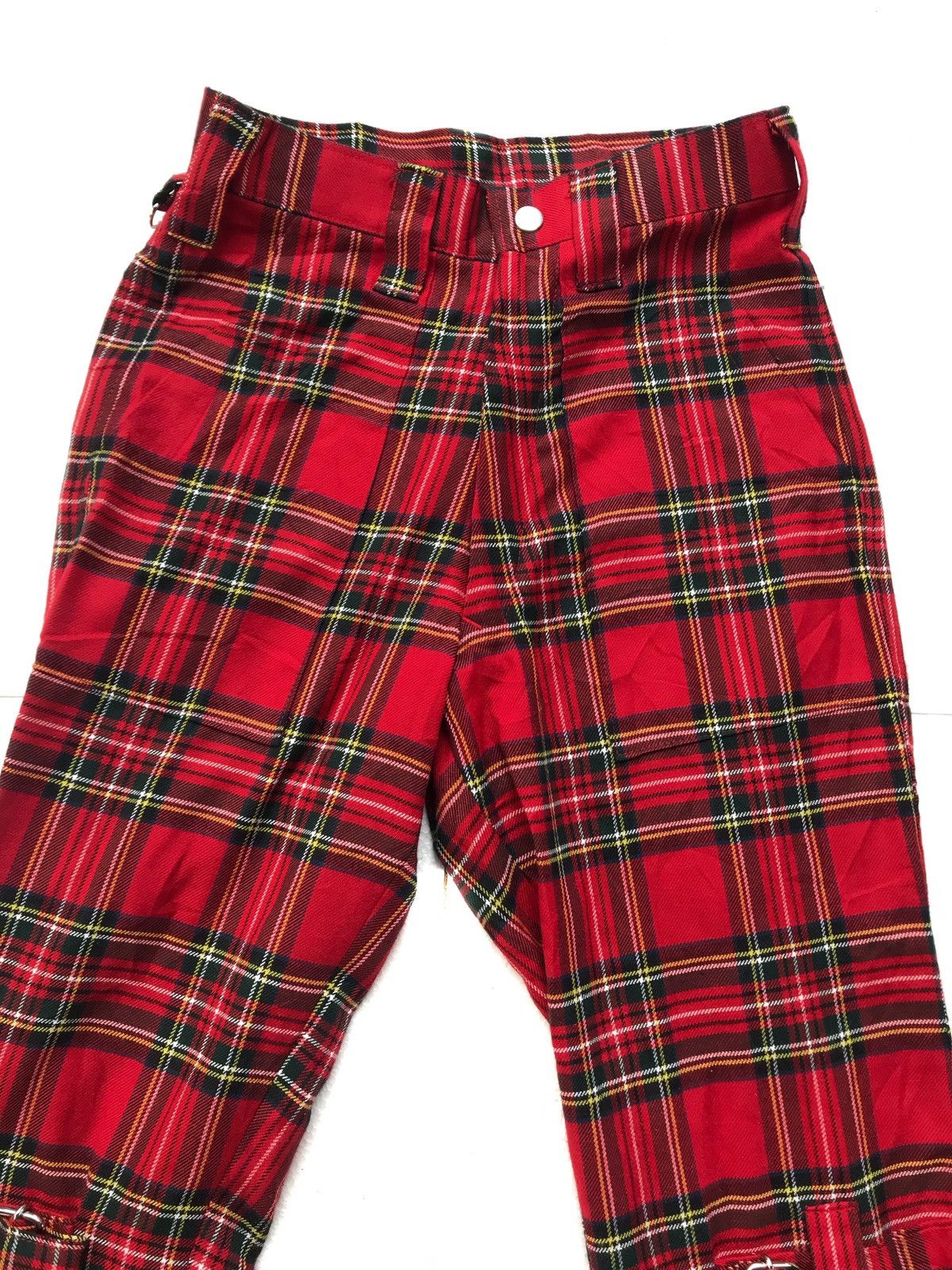 Japanese Brand × Seditionaries Made In Japan Checkered Zipper Punk Bondage Pants Size US 26 / EU 42 - 5 Thumbnail