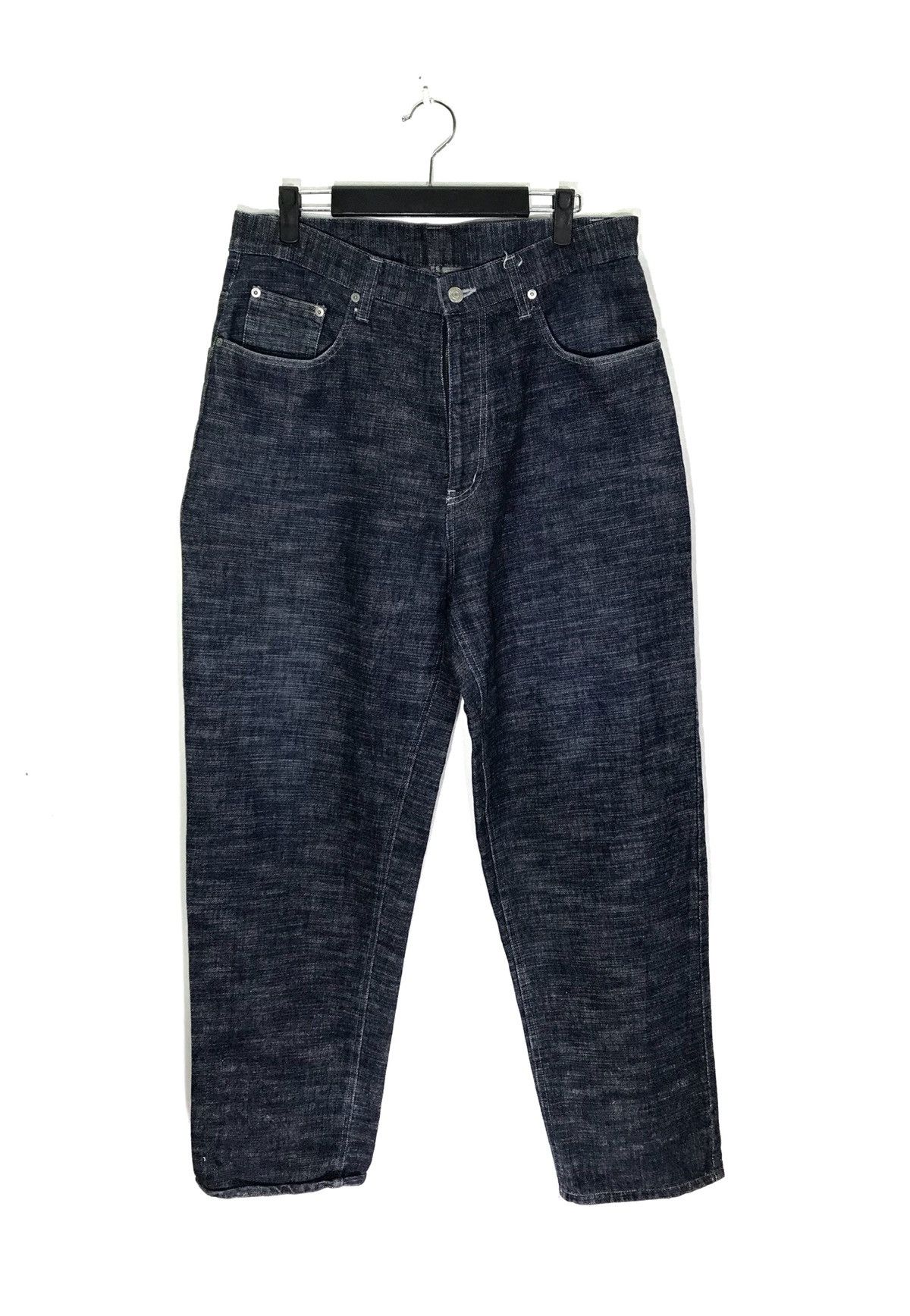 image of Point Baggy Denim Jeans Made In Japan in Blue, Men's (Size 32)