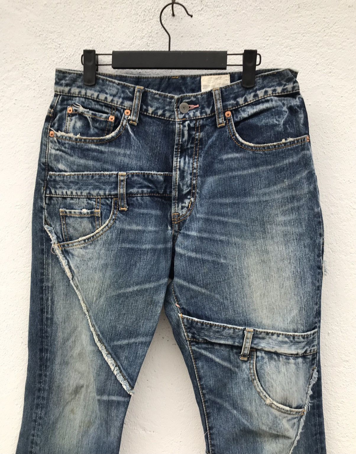 If Six Was Nine × Japanese Brand Antgauge rare design patchwork jeans Size US 30 / EU 46 - 2 Thumbnail