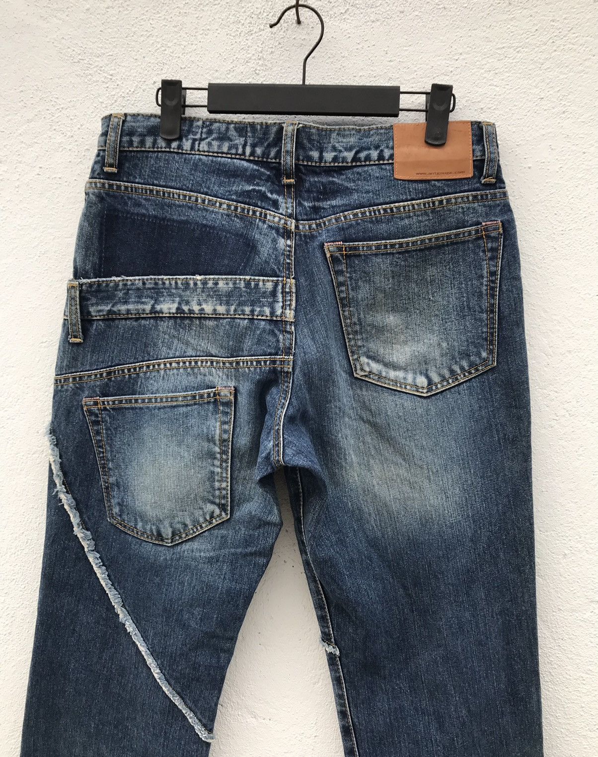 If Six Was Nine × Japanese Brand Antgauge rare design patchwork jeans Size US 30 / EU 46 - 6 Thumbnail