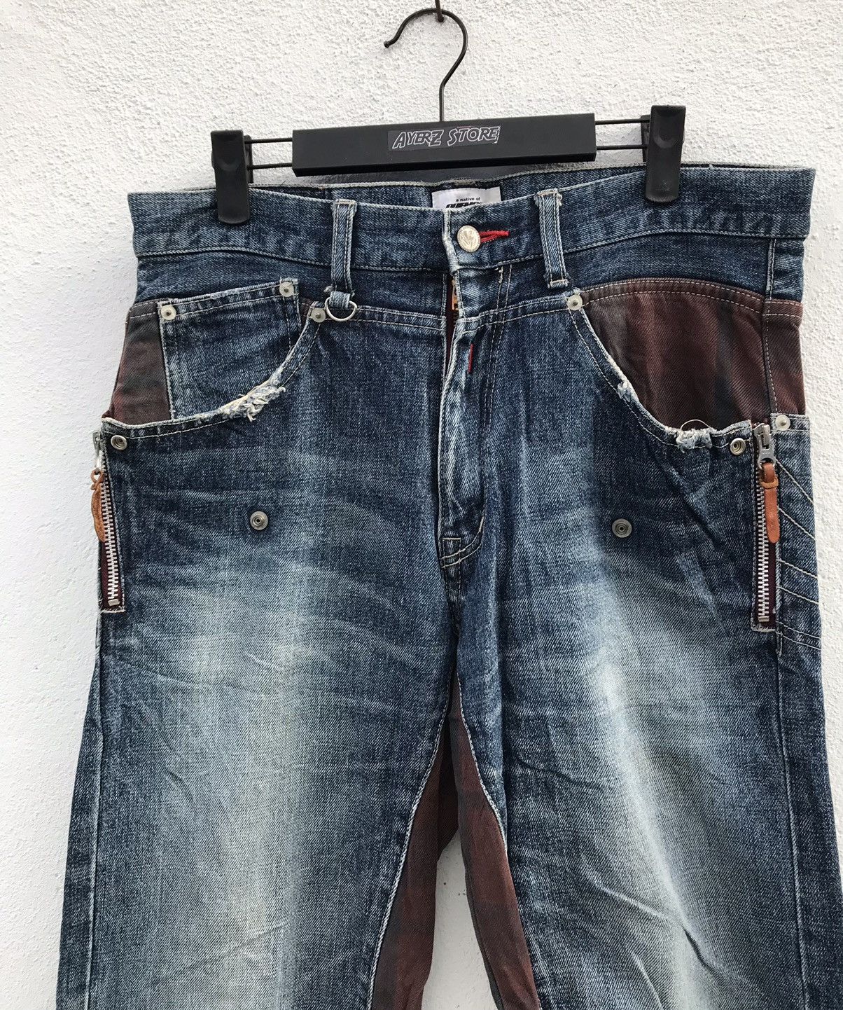 Japanese Brand Made In japan Quench Distressed Jeans Size US 34 / EU 50 - 3 Thumbnail