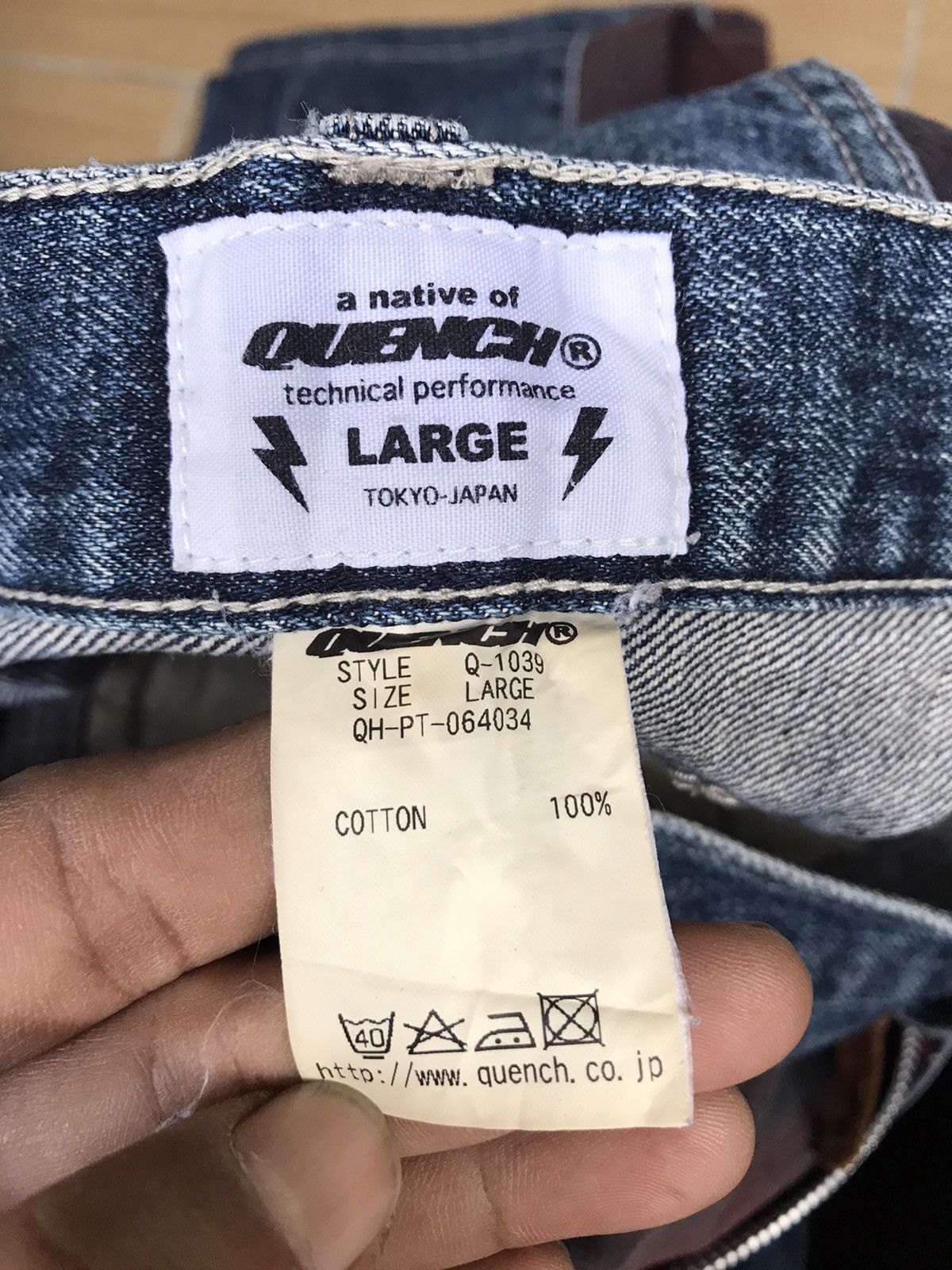 Japanese Brand Made In japan Quench Distressed Jeans Size US 34 / EU 50 - 14 Thumbnail