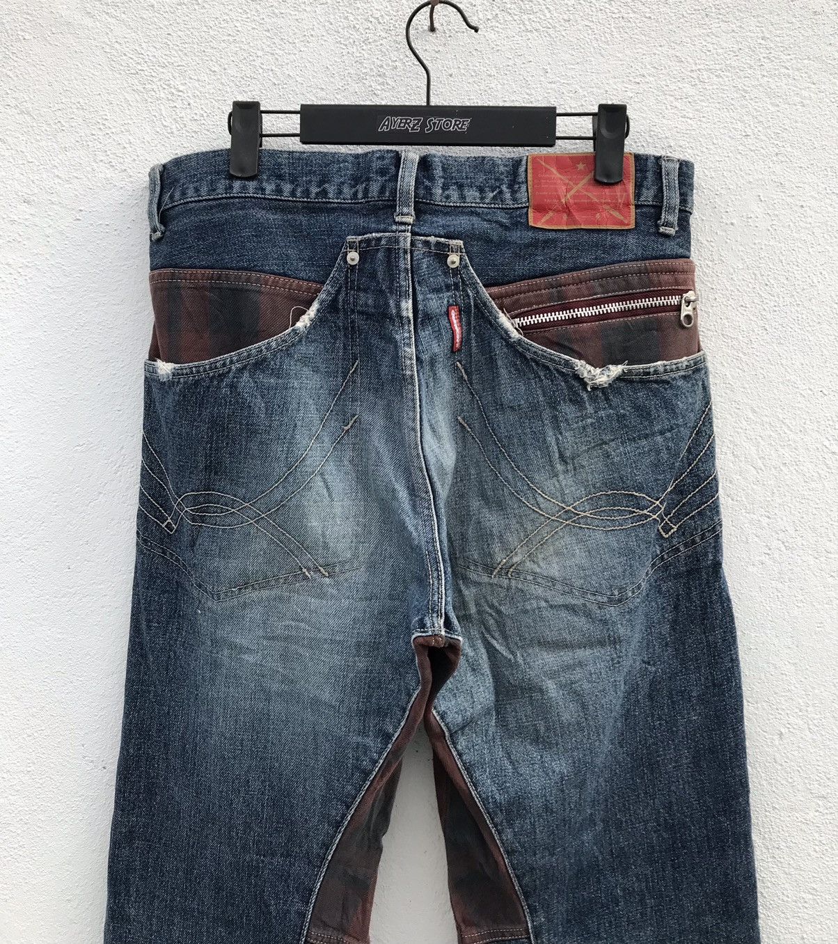 Japanese Brand Made In japan Quench Distressed Jeans Size US 34 / EU 50 - 8 Thumbnail