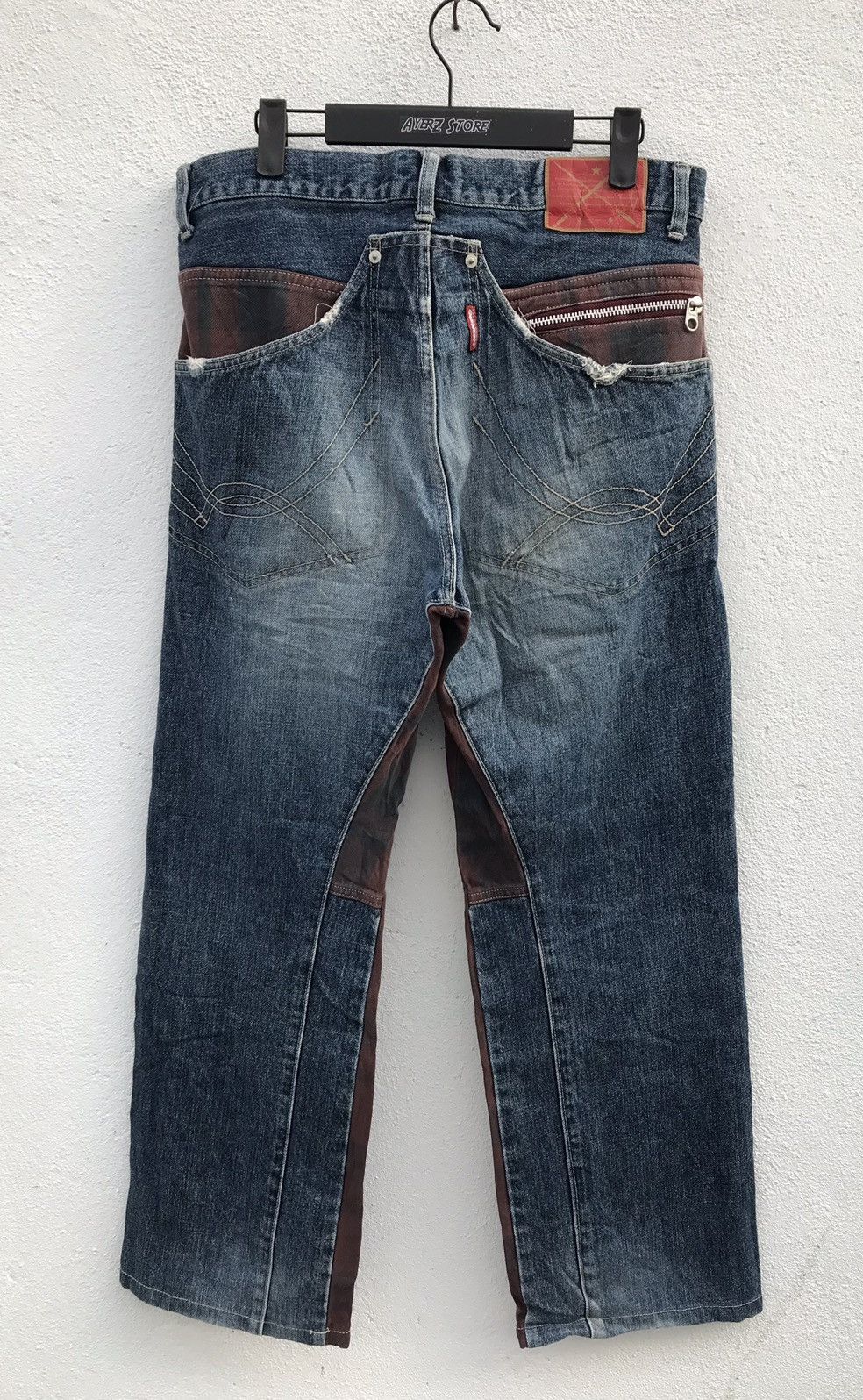 Japanese Brand Made In japan Quench Distressed Jeans Size US 34 / EU 50 - 1 Thumbnail