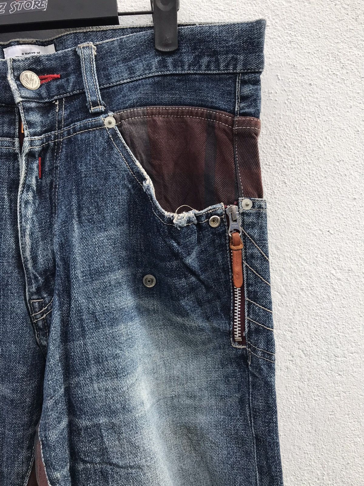 Japanese Brand Made In japan Quench Distressed Jeans Size US 34 / EU 50 - 7 Thumbnail