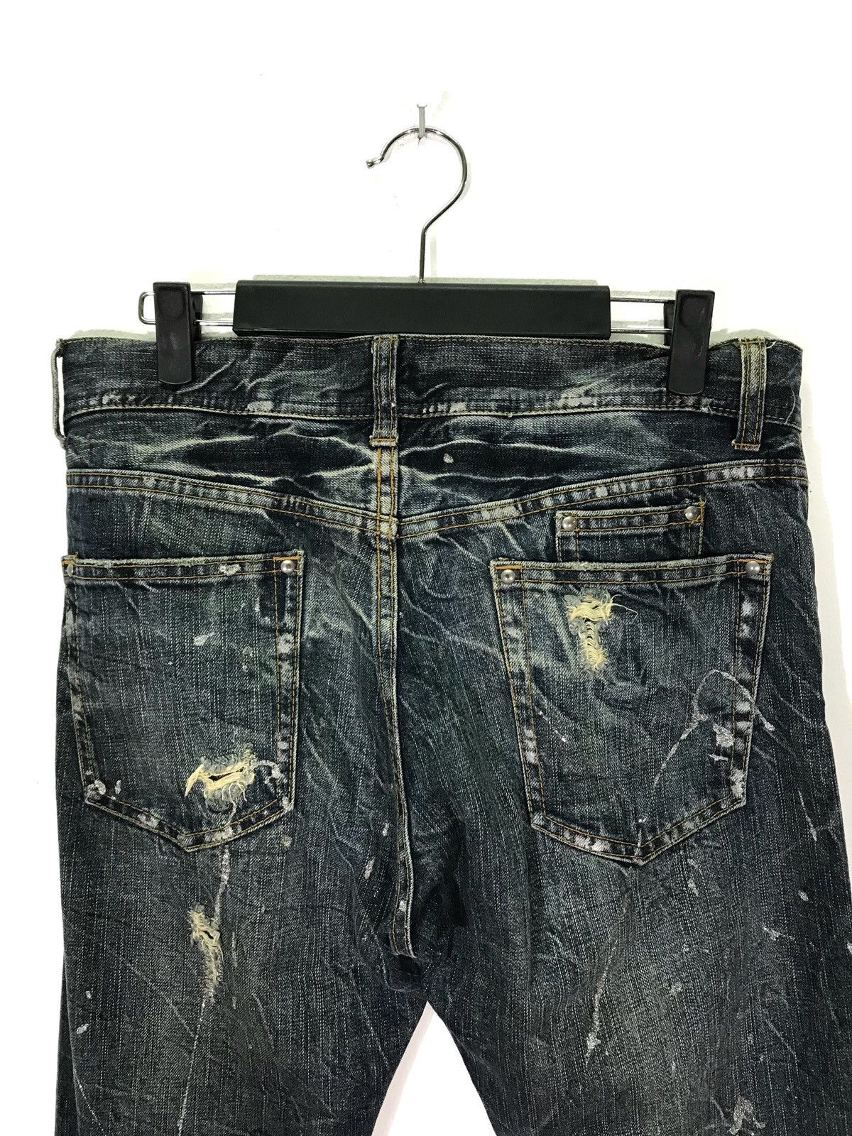 Japanese Brand Japanese Brand Distressed Rips Denim Jeans Size US 32 / EU 48 - 4 Thumbnail