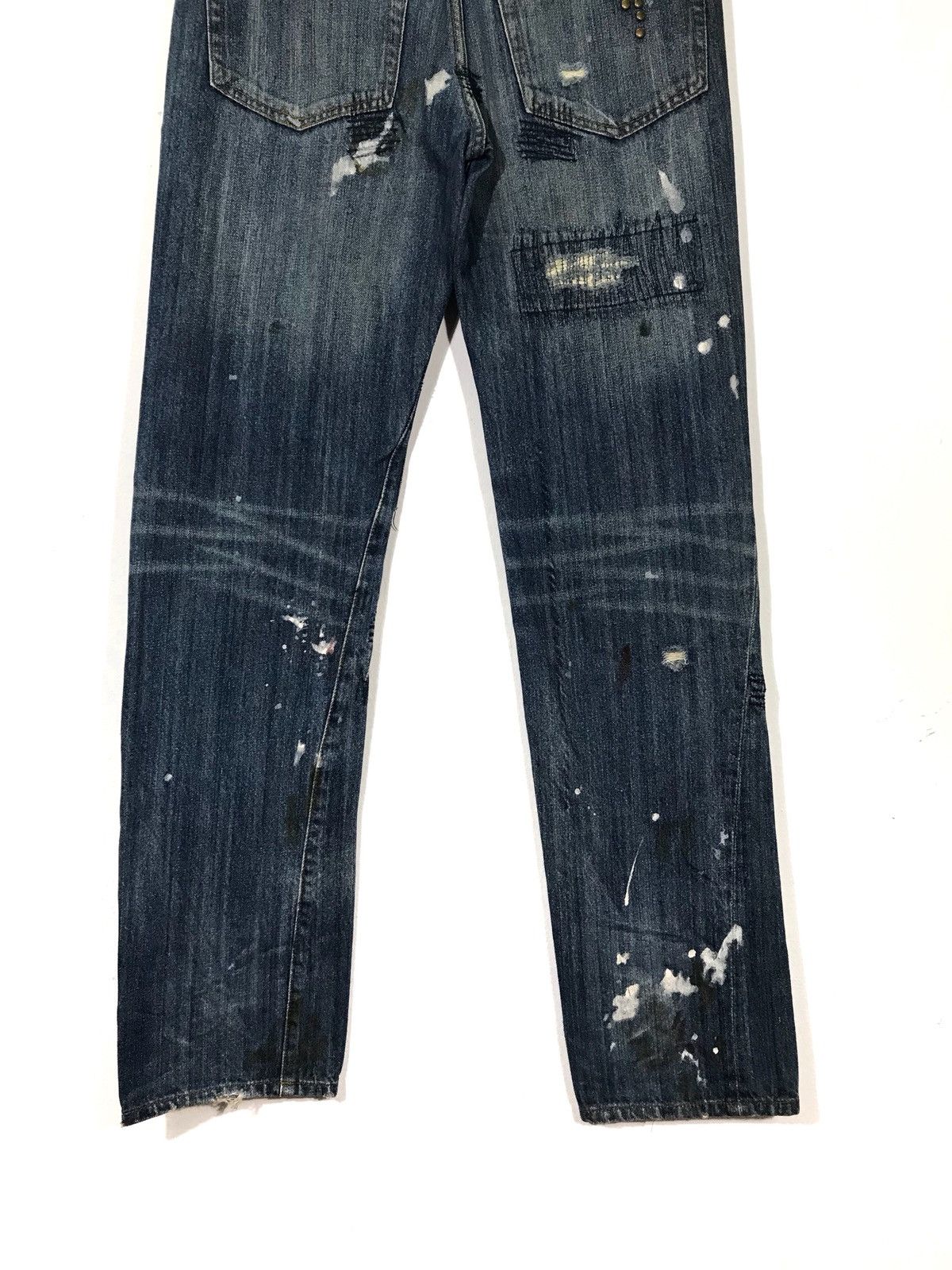 If Six Was Nine × Japanese Brand Japanese Brand Solberry Distressed Zig Zag Denim Jeans Size US 30 / EU 46 - 6 Thumbnail