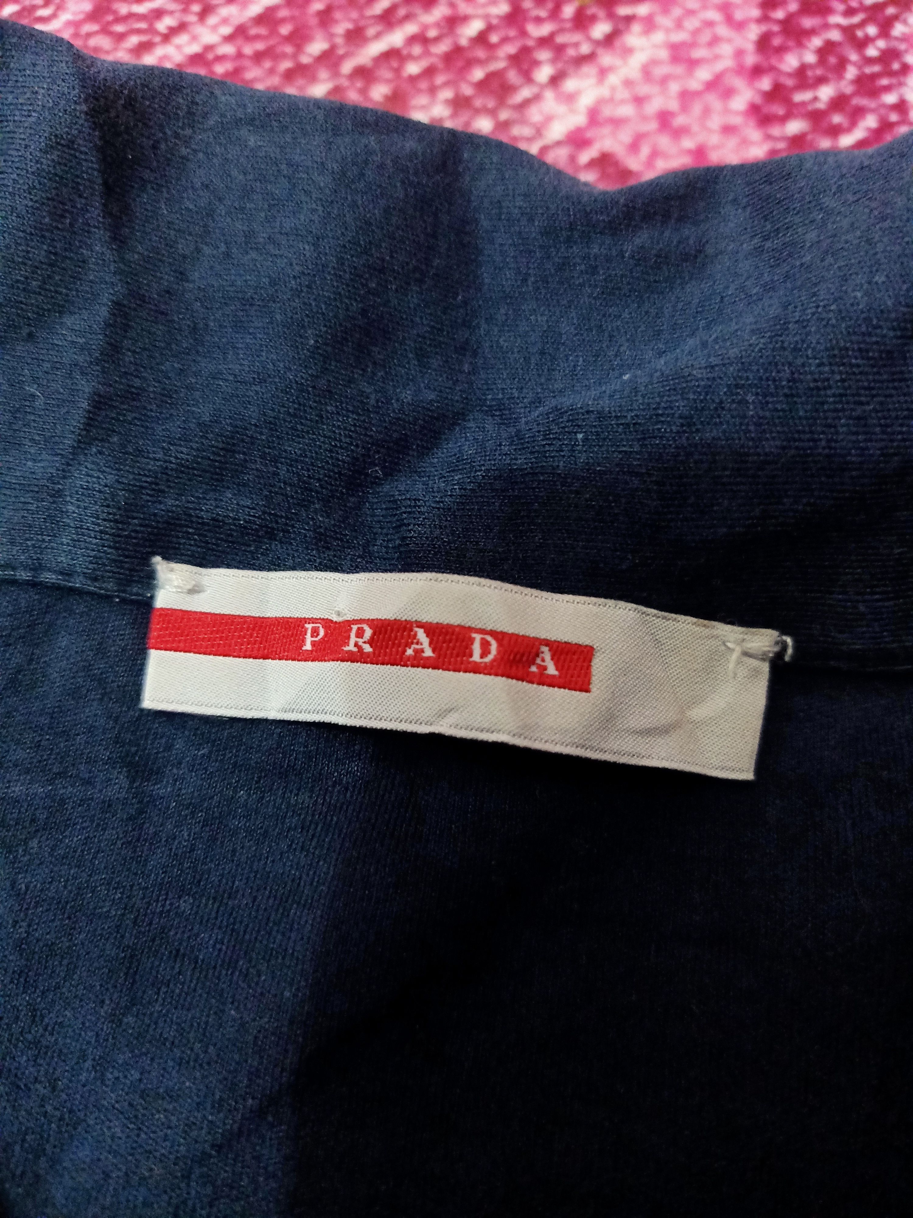 Prada Prada Long Sleeve Polo T Shirt Size US XL / EU 56 / 4 - 3 Thumbnail