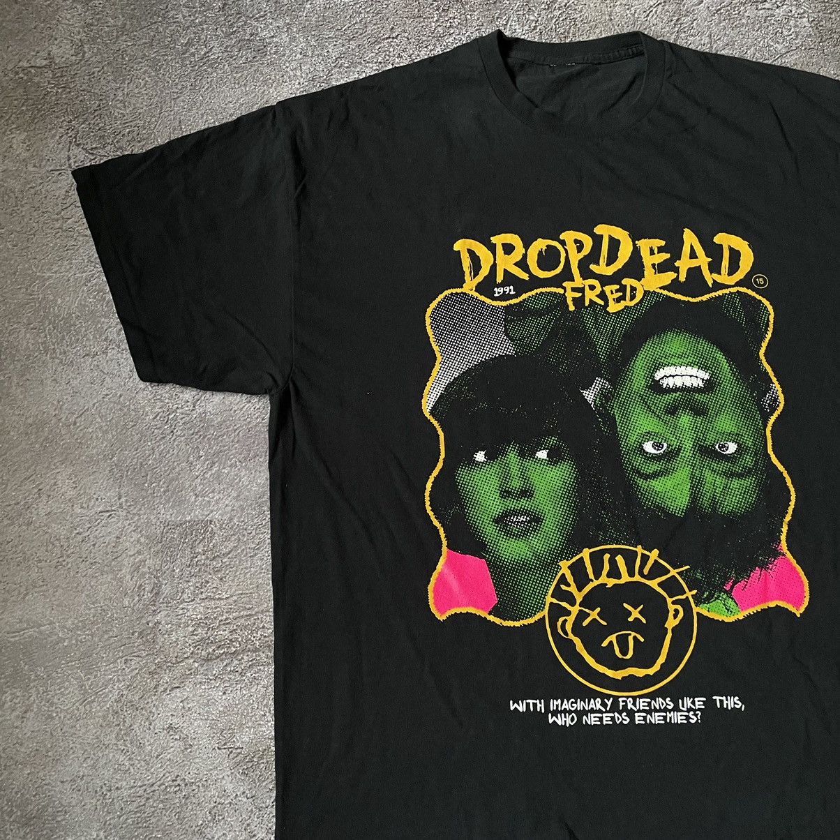 Band Tees Vintage Y2K DROP DRAD Face ZOMBIE Blood Creepy Horror Tee Size US XXL / EU 58 / 5 - 4 Thumbnail