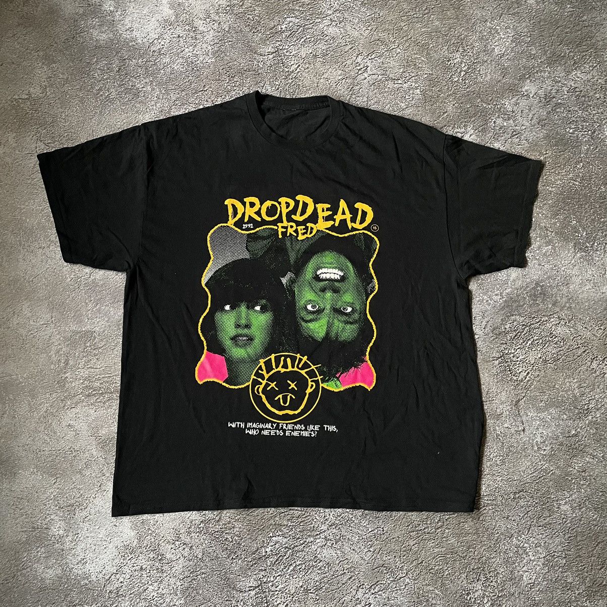 Band Tees Vintage Y2K DROP DRAD Face ZOMBIE Blood Creepy Horror Tee Size US XXL / EU 58 / 5 - 2 Thumbnail