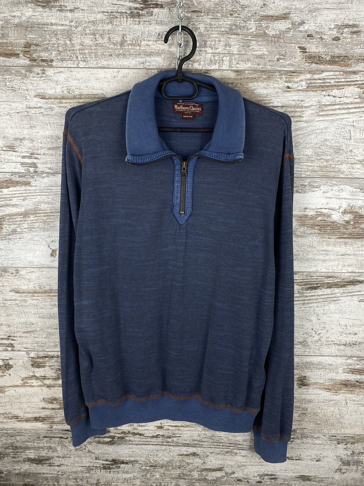 Marlboro Classics × Vintage Mens Vintage Marlboro Classics Sweatshirt zip 1/4 y2k rare Size US M / EU 48-50 / 2 - 2 Thumbnail