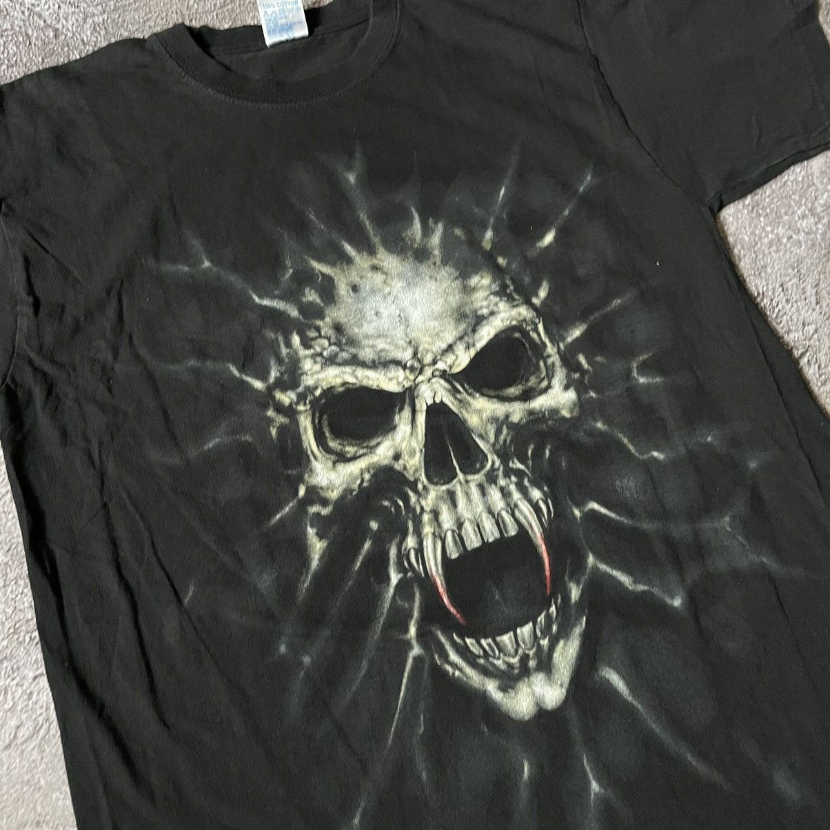 Vintage Vintage Y2K Skull Graphic Tee Dark Horror Grunge Streetwear Size US L / EU 52-54 / 3 - 5 Thumbnail