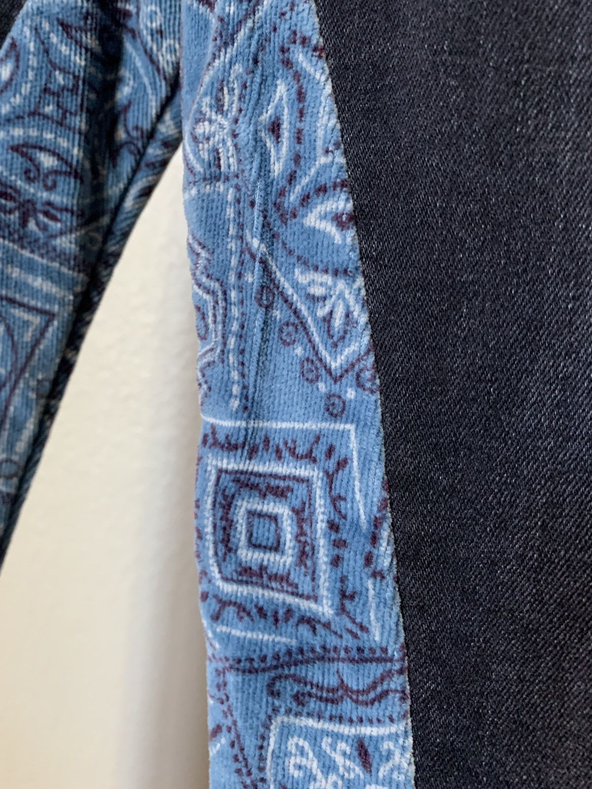 Alchemist $500 Ringo Bandana Paisley Skinny Denim Jeans Size US 38 / EU 54 - 4 Thumbnail