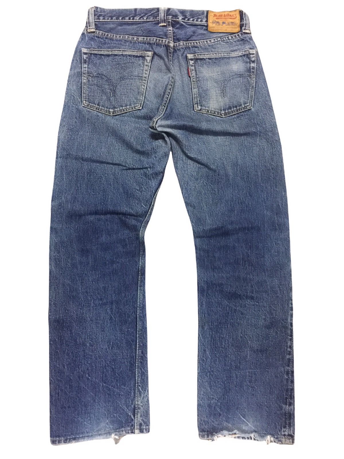 Warehouse Blue & Gray by WAREHOUSE Selvedge Jeans Size US 32 / EU 48 - 3 Thumbnail