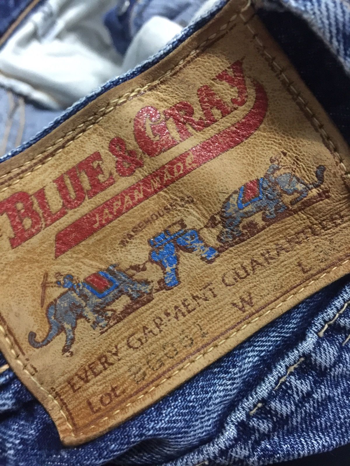 Warehouse Blue & Gray by WAREHOUSE Selvedge Jeans Size US 32 / EU 48 - 12 Thumbnail