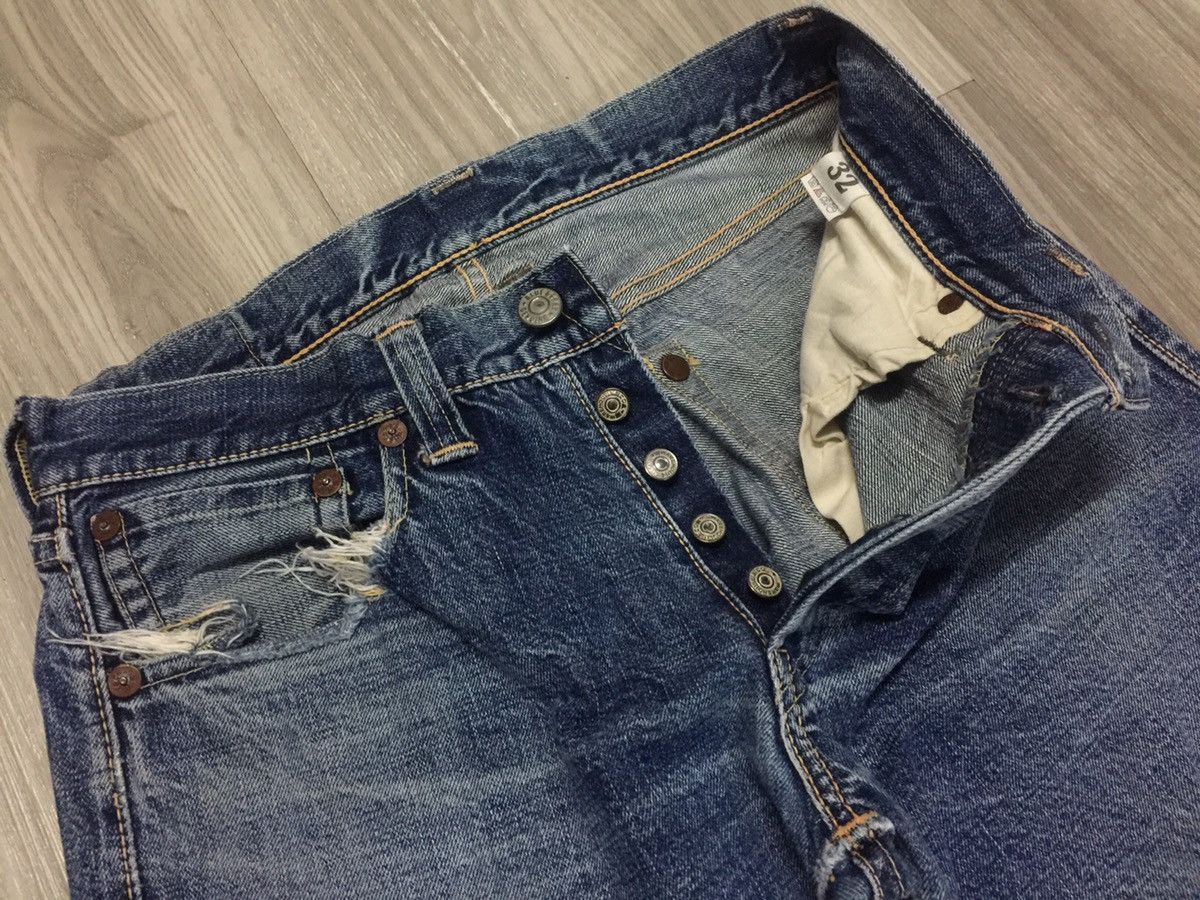 Warehouse Blue & Gray by WAREHOUSE Selvedge Jeans Size US 32 / EU 48 - 7 Thumbnail
